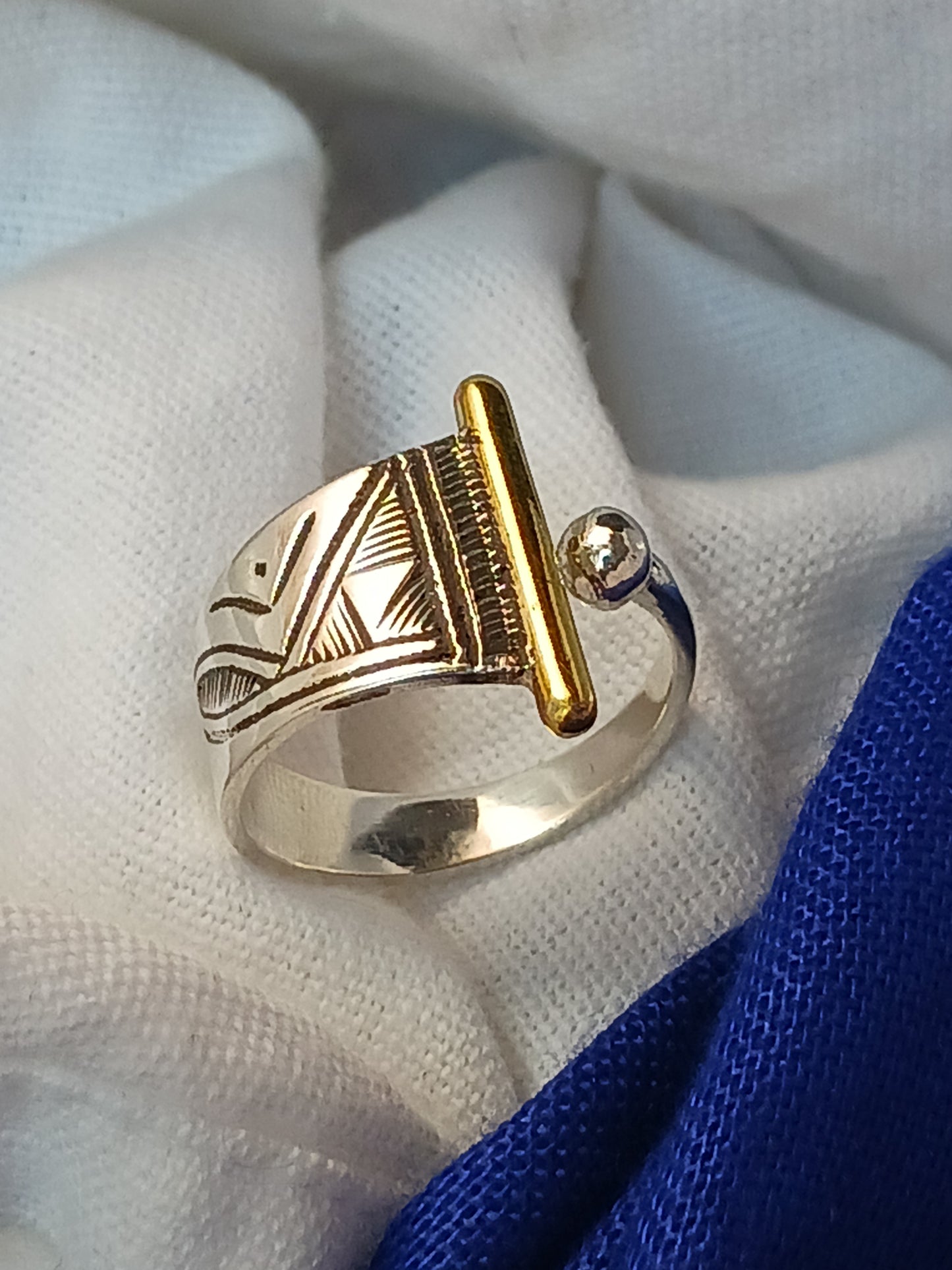 Bague touareg en argent massif