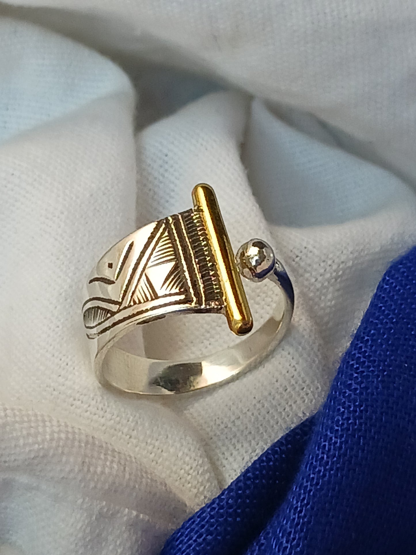 Bague touareg en argent massif