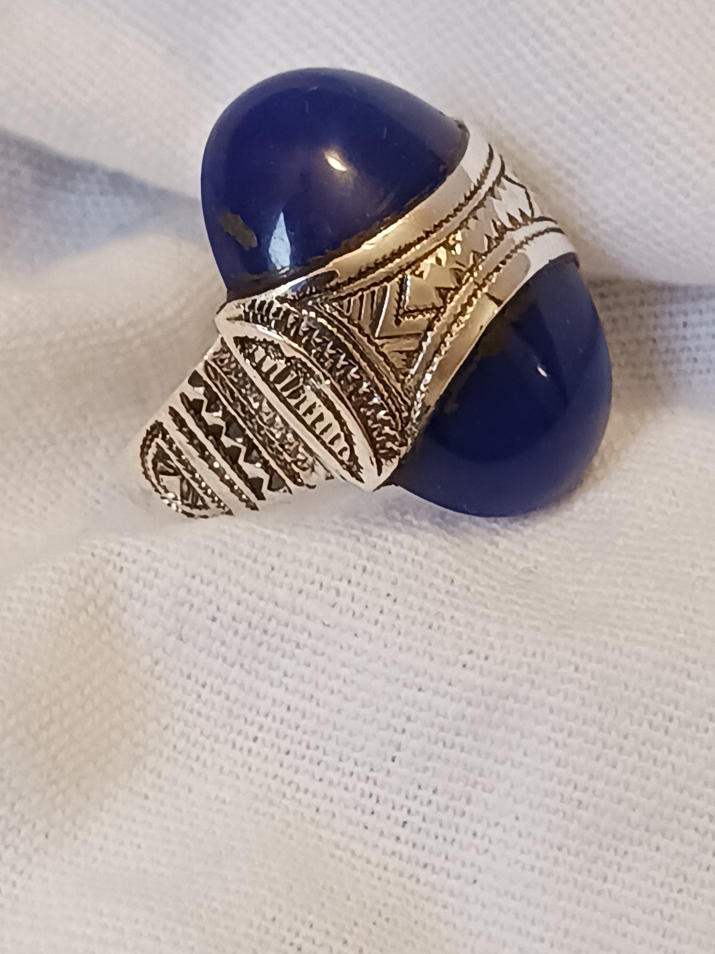Bague touareg en argent massif