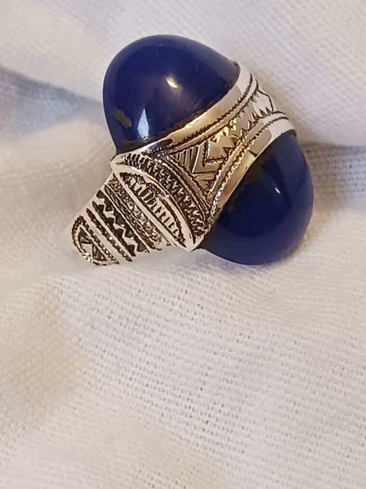 Bague touareg en argent massif