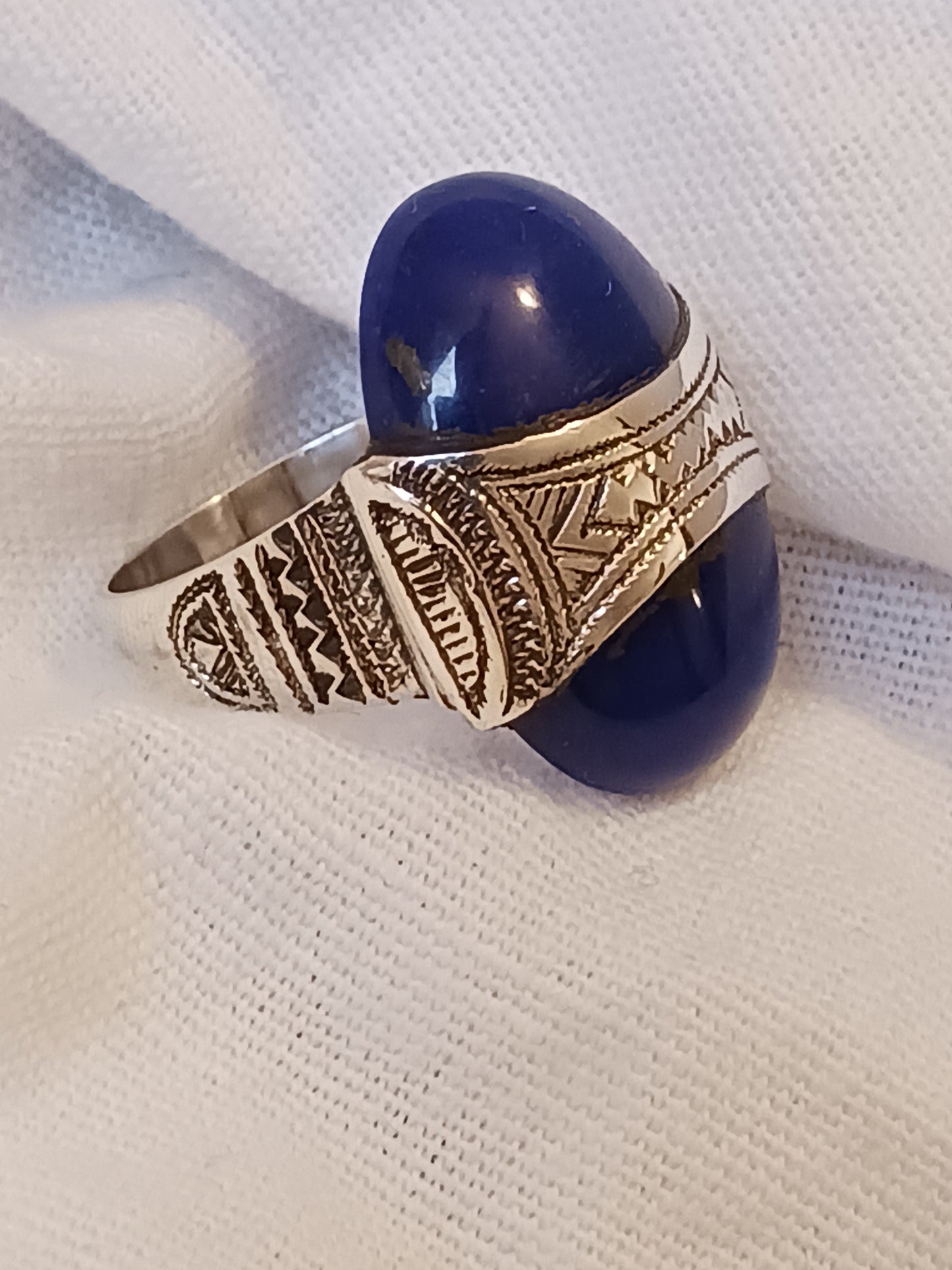 Bague touareg en argent massif