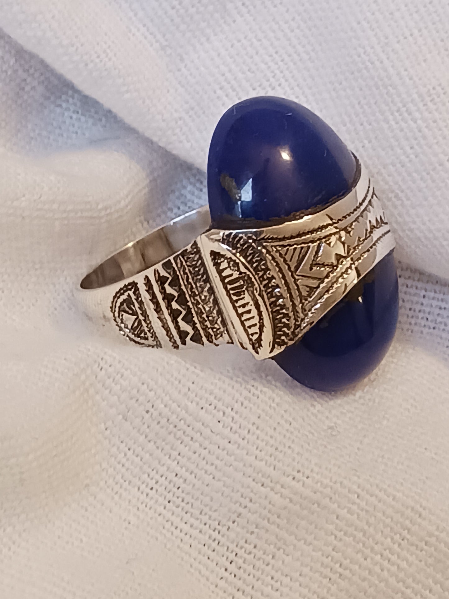 Bague touareg en argent massif
