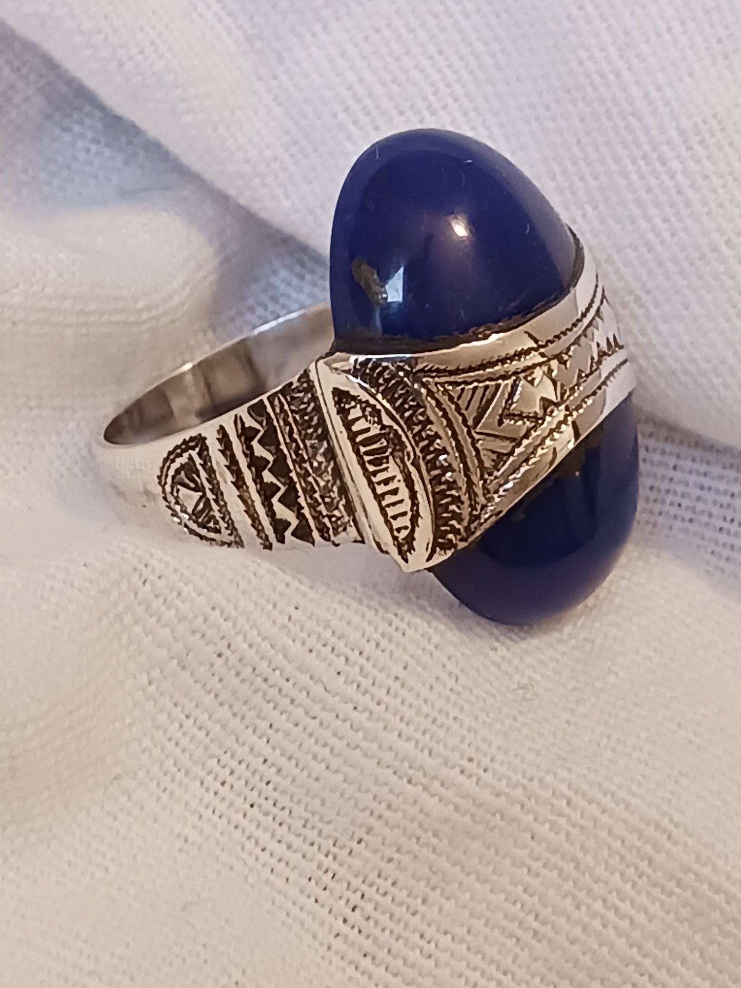 Bague touareg en argent massif