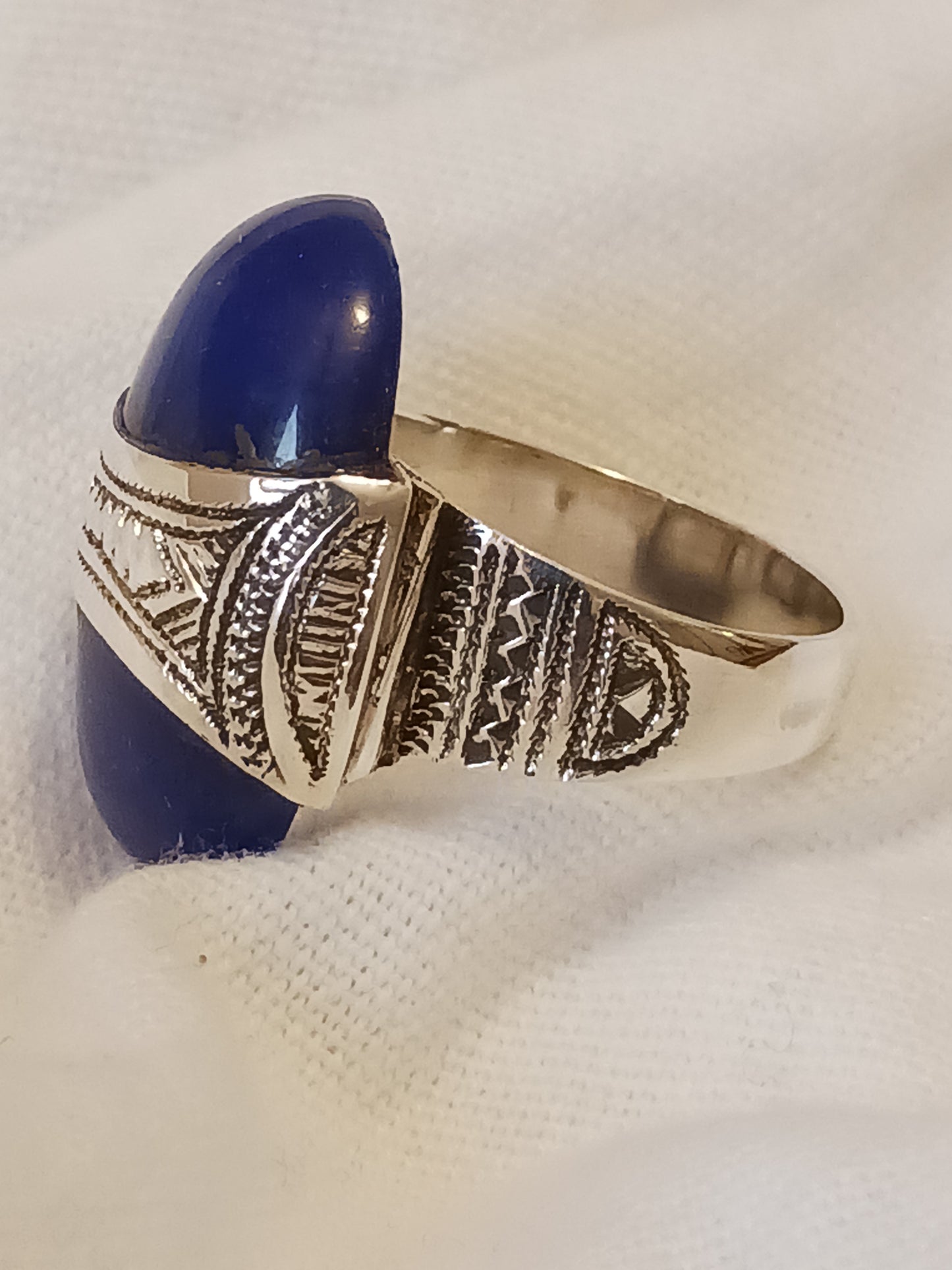 Bague touareg en argent massif