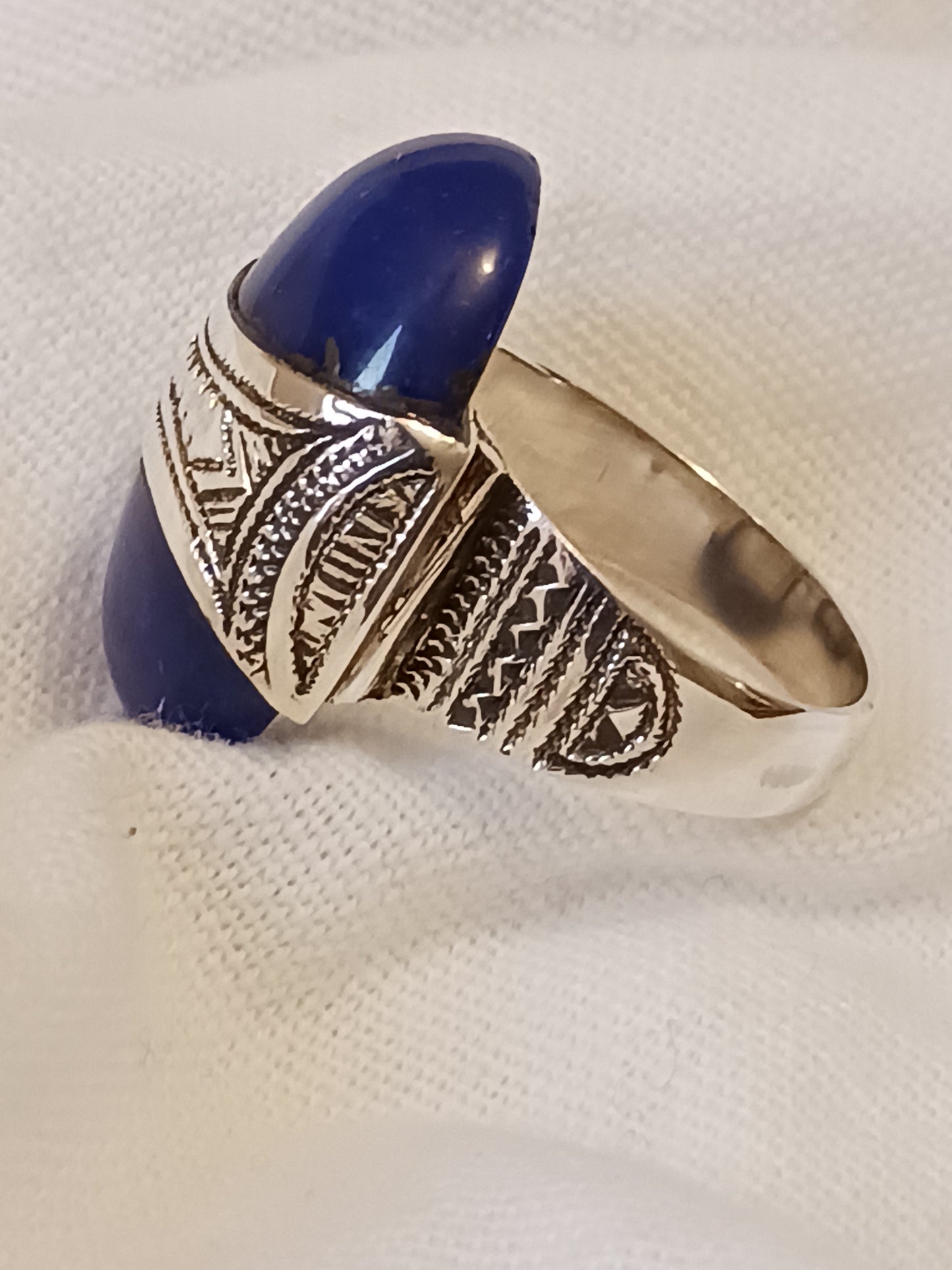 Bague touareg en argent massif