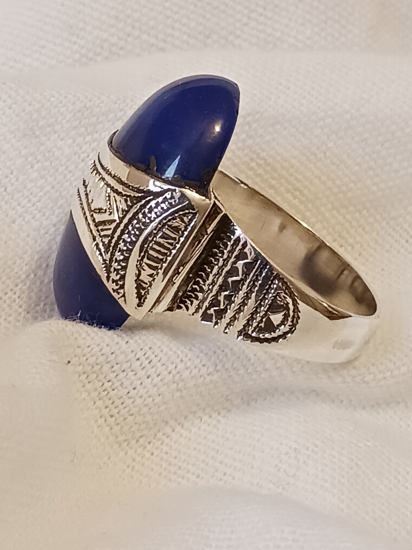 Bague touareg en argent massif