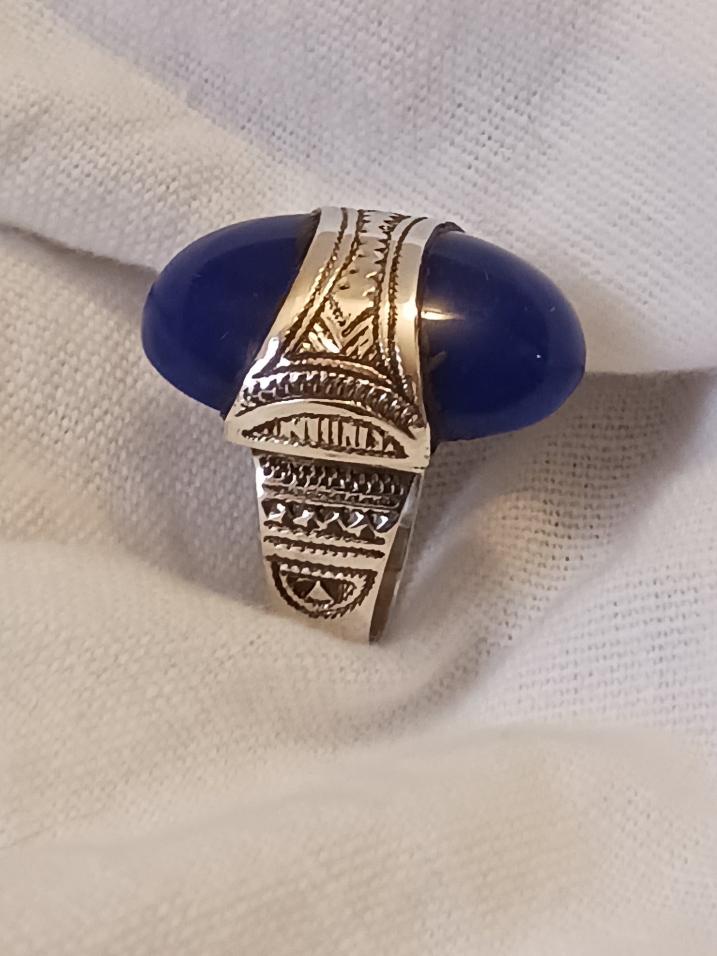 Bague touareg en argent massif