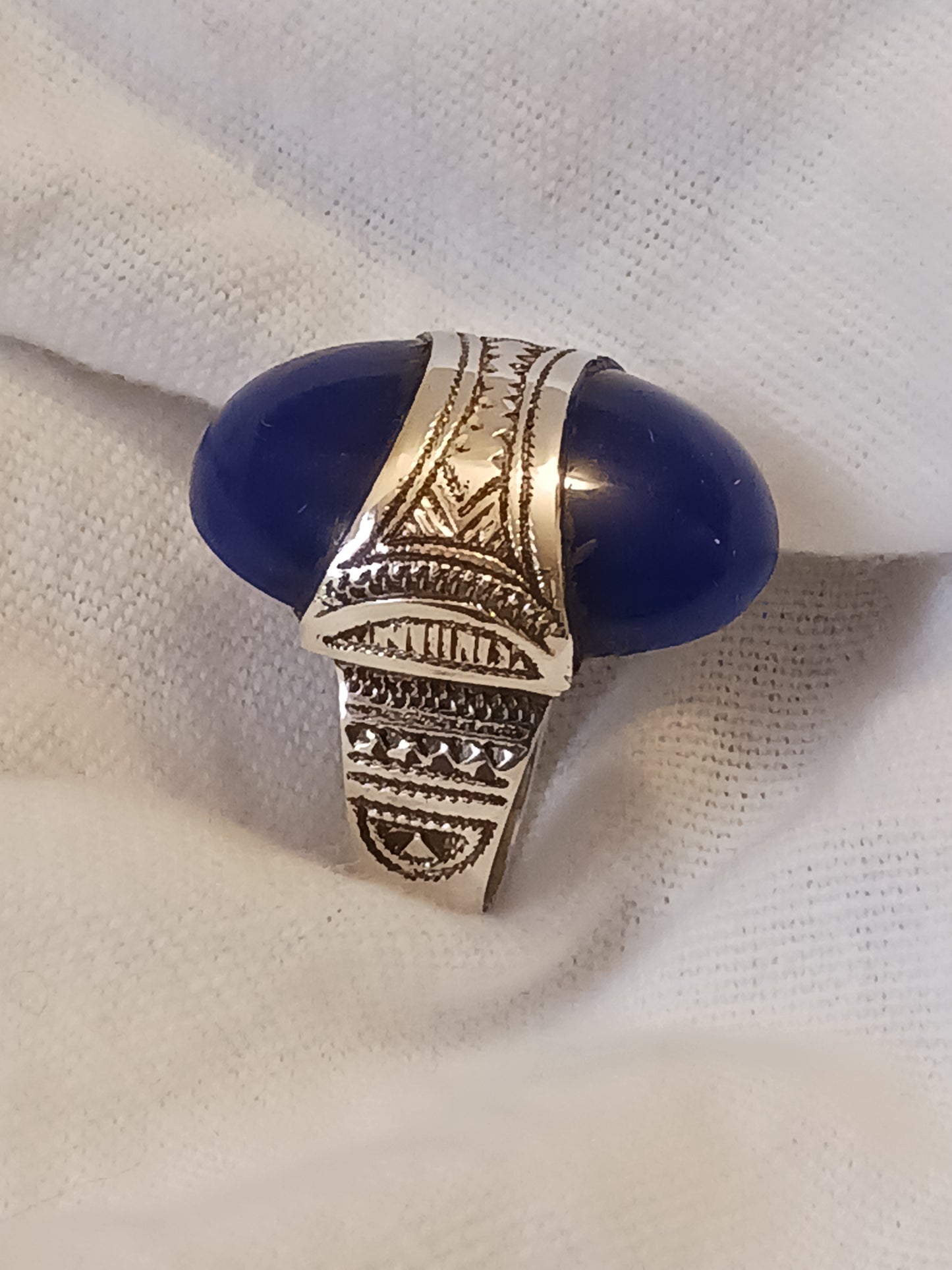 Bague touareg en argent massif