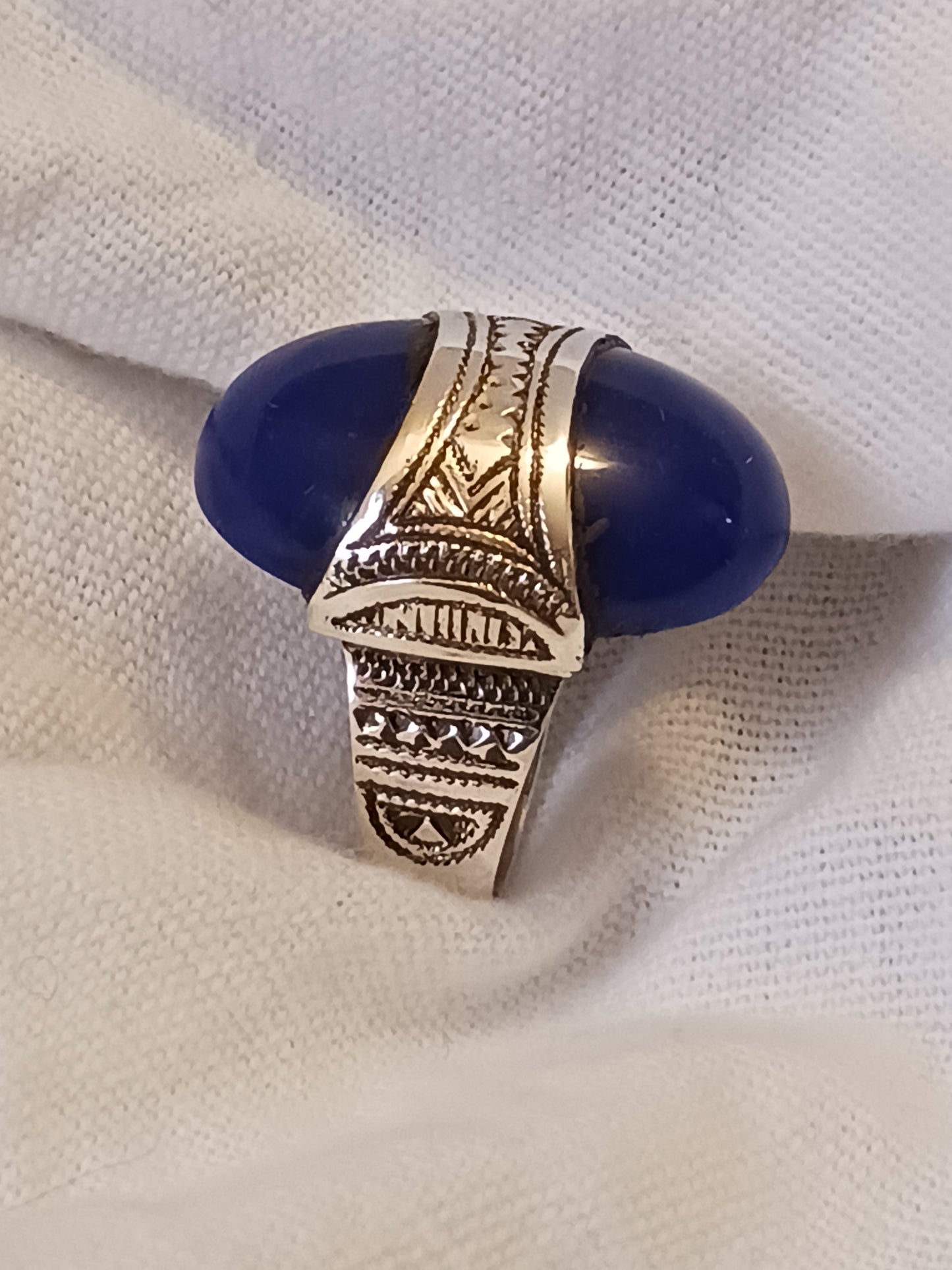 Bague touareg en argent massif