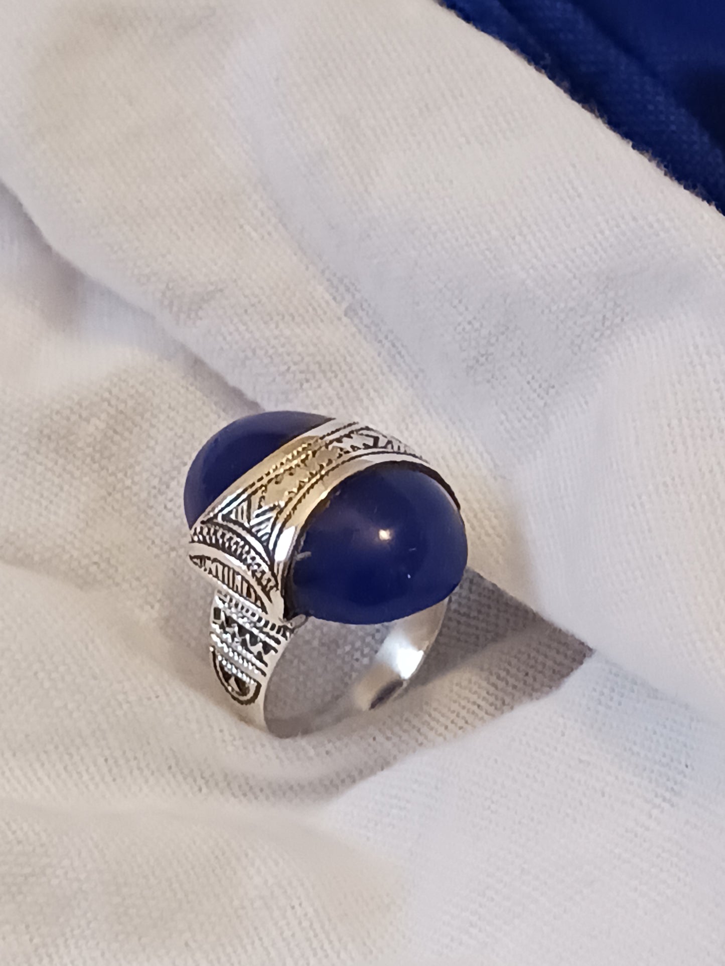 Bague touareg en argent massif