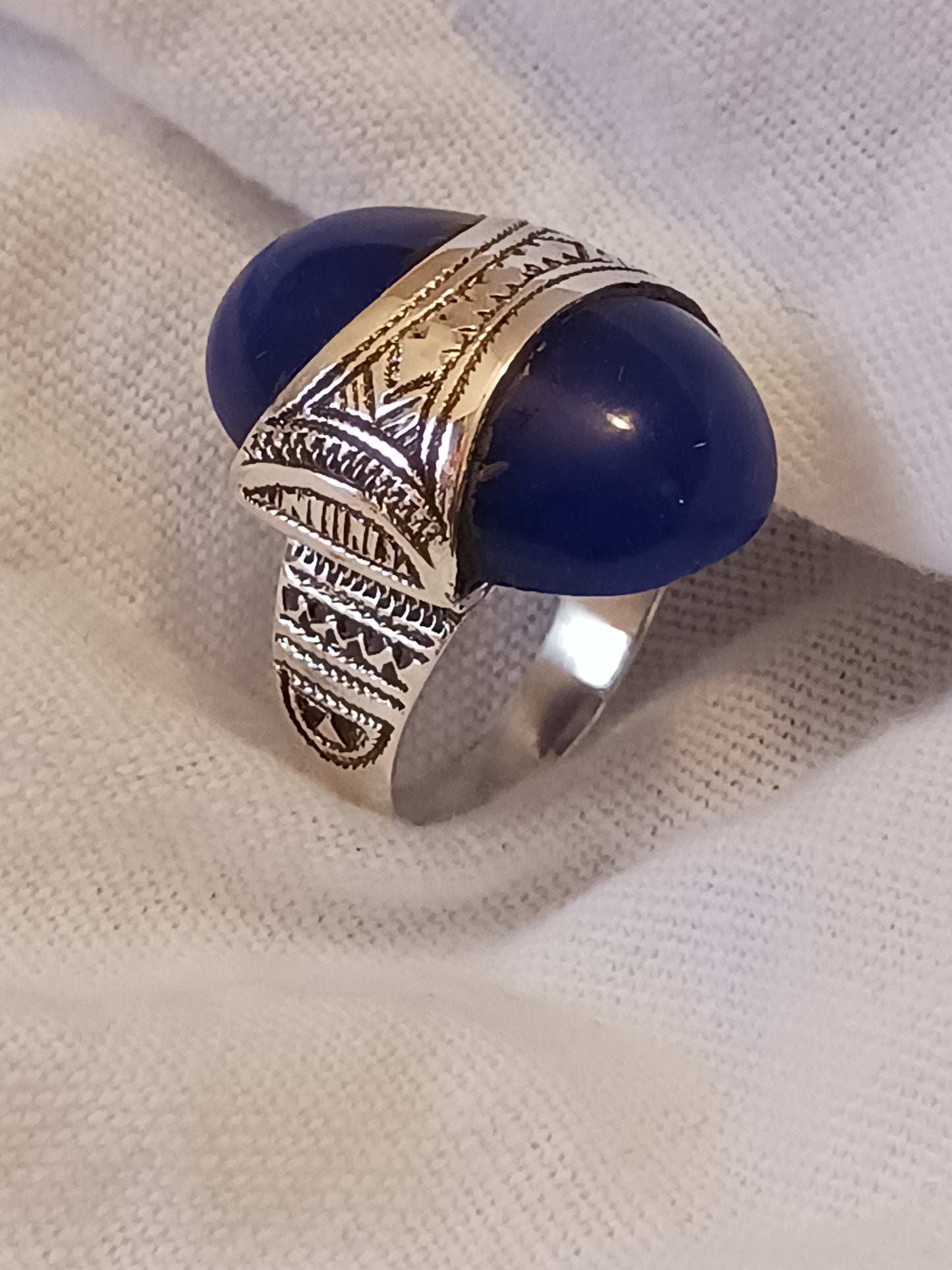Bague touareg en argent massif