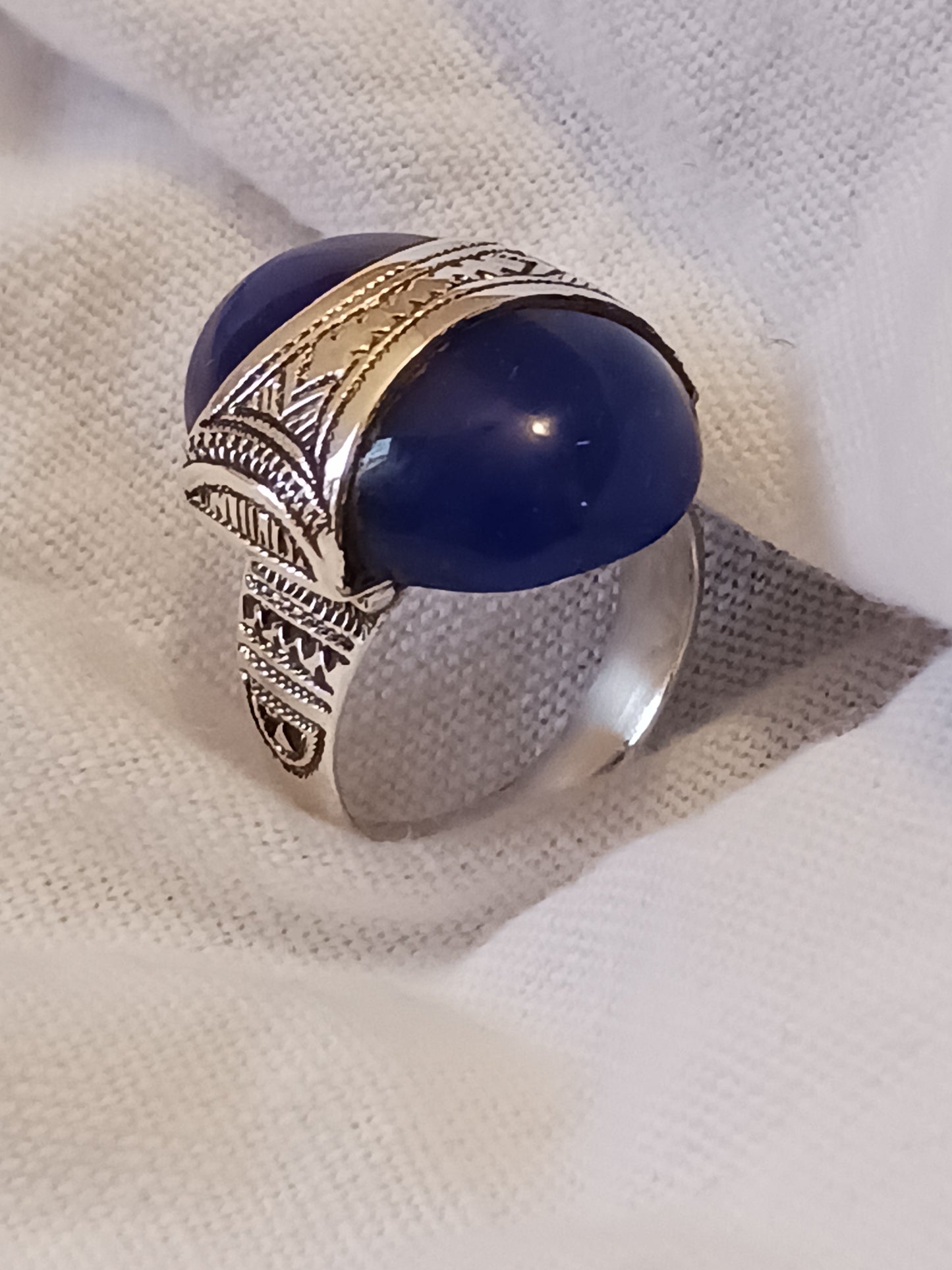 Bague touareg en argent massif