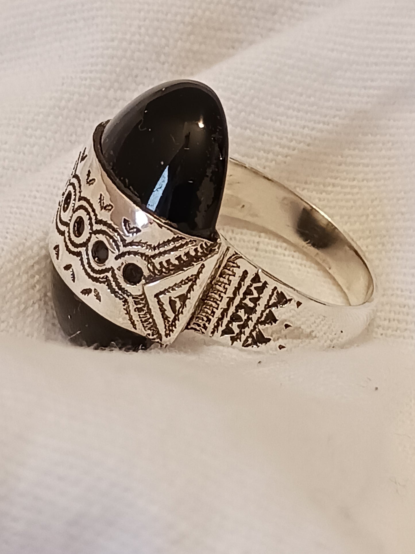Bague touareg en argent massif