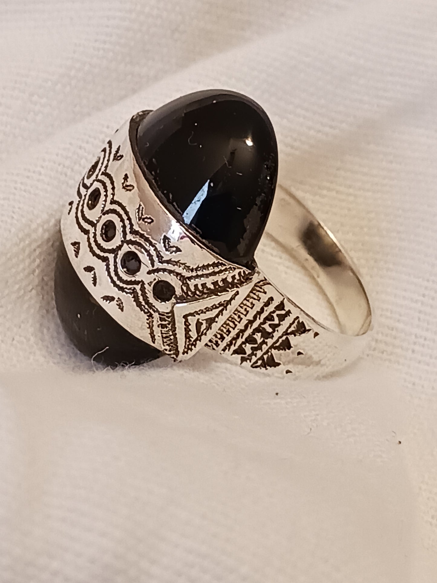 Bague touareg en argent massif