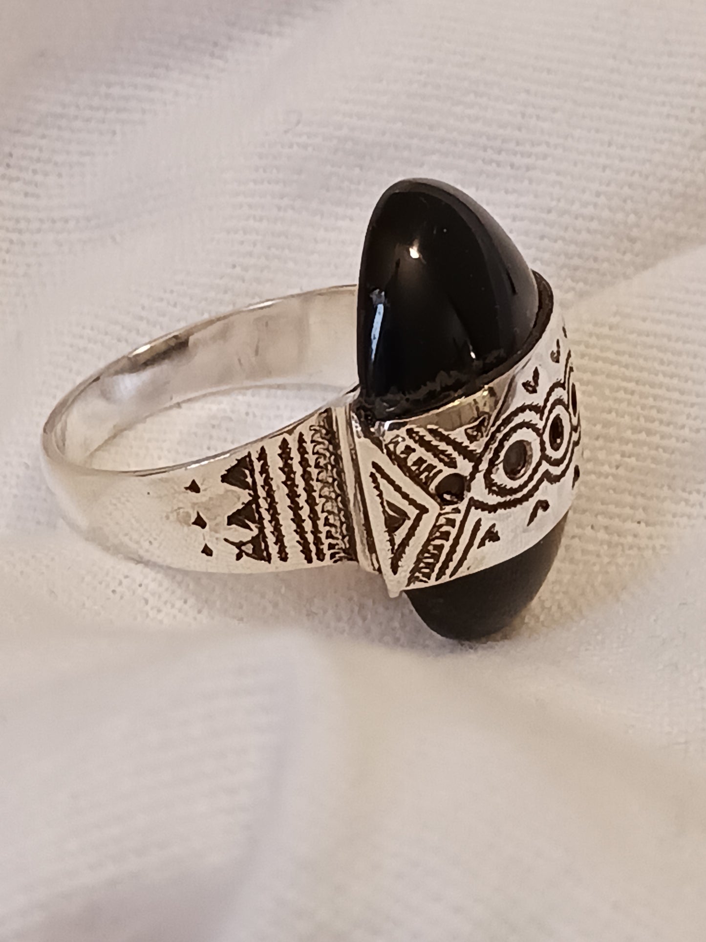Bague touareg en argent massif