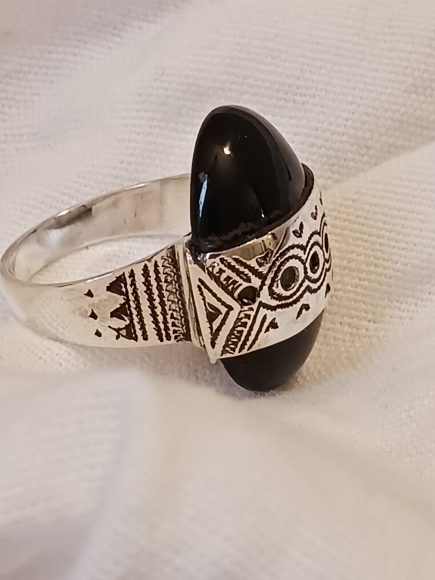 Bague touareg en argent massif