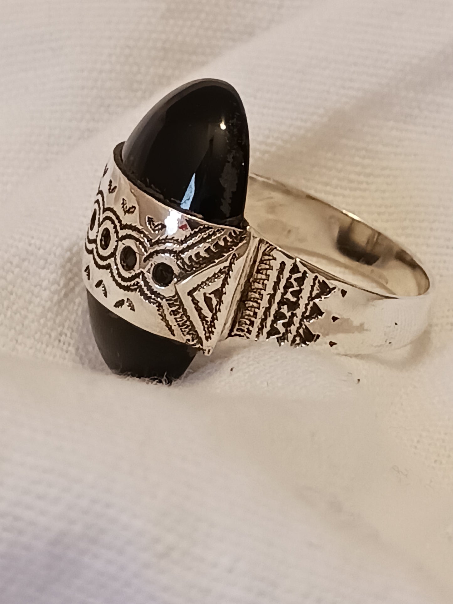 Bague touareg en argent massif