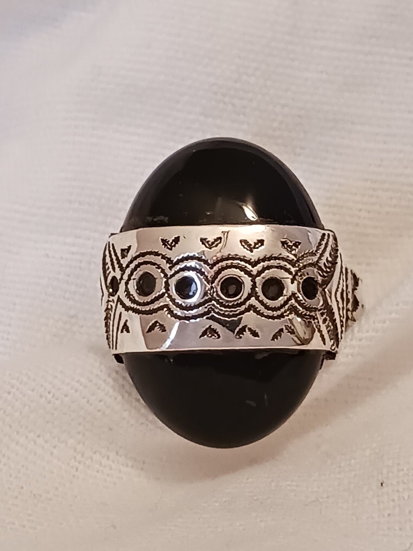 Bague touareg en argent massif