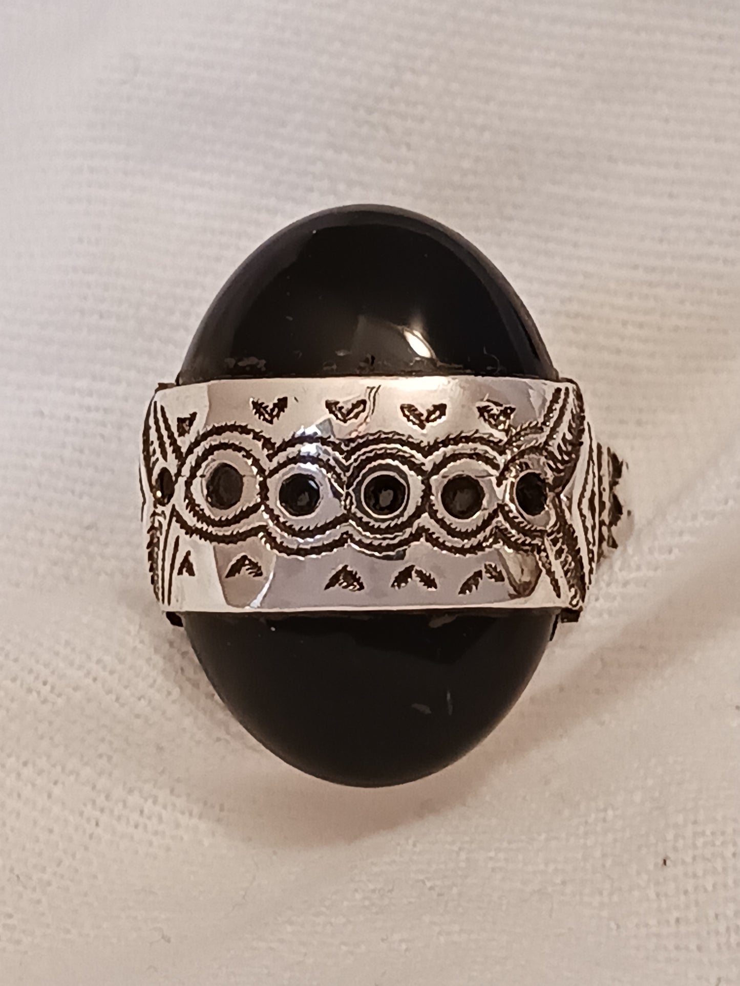 Bague touareg en argent massif