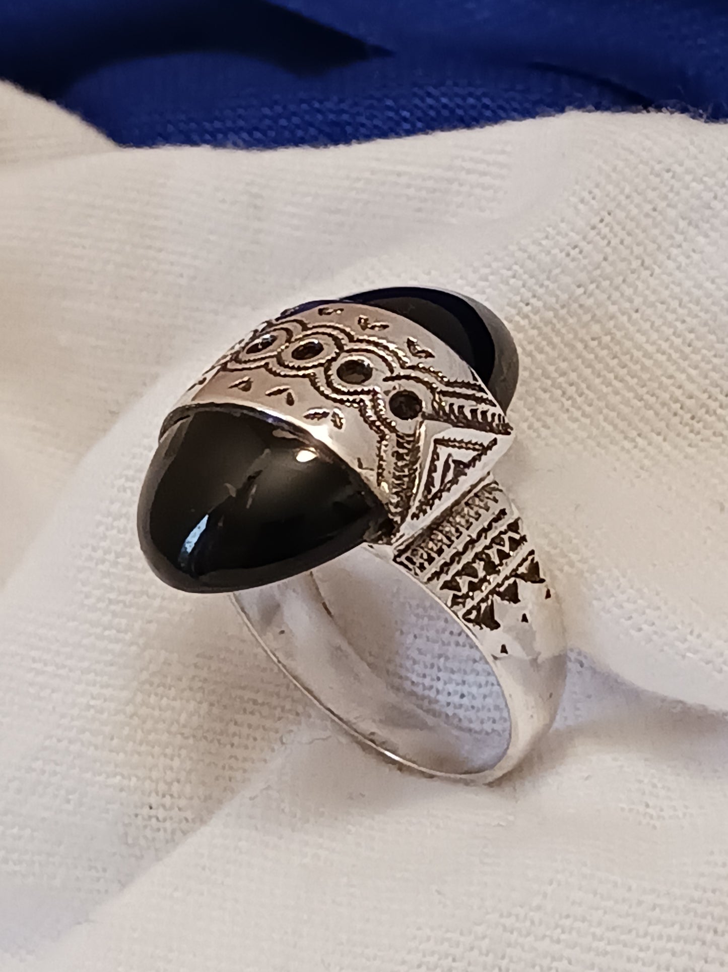 Bague touareg en argent massif