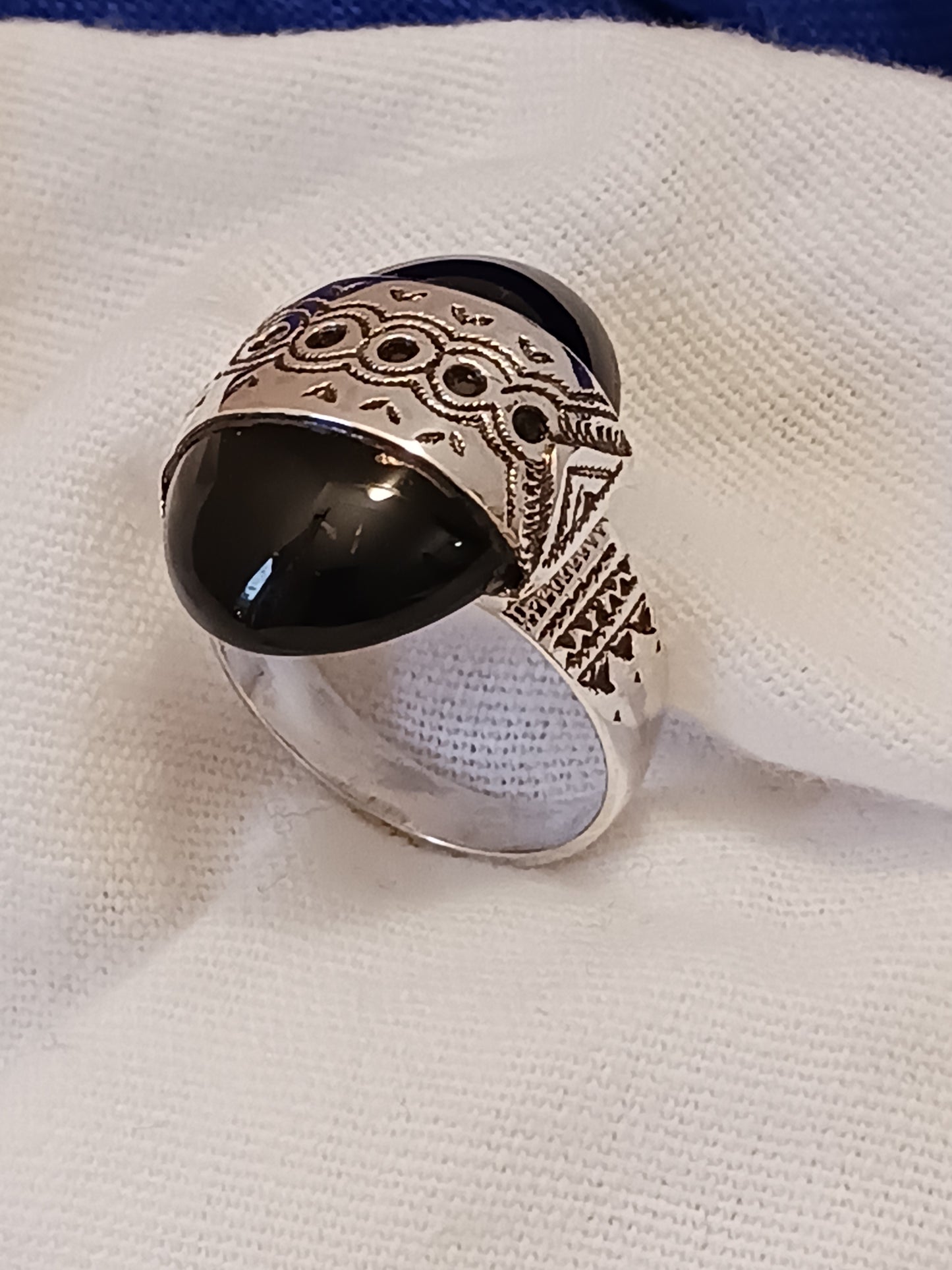 Bague touareg en argent massif