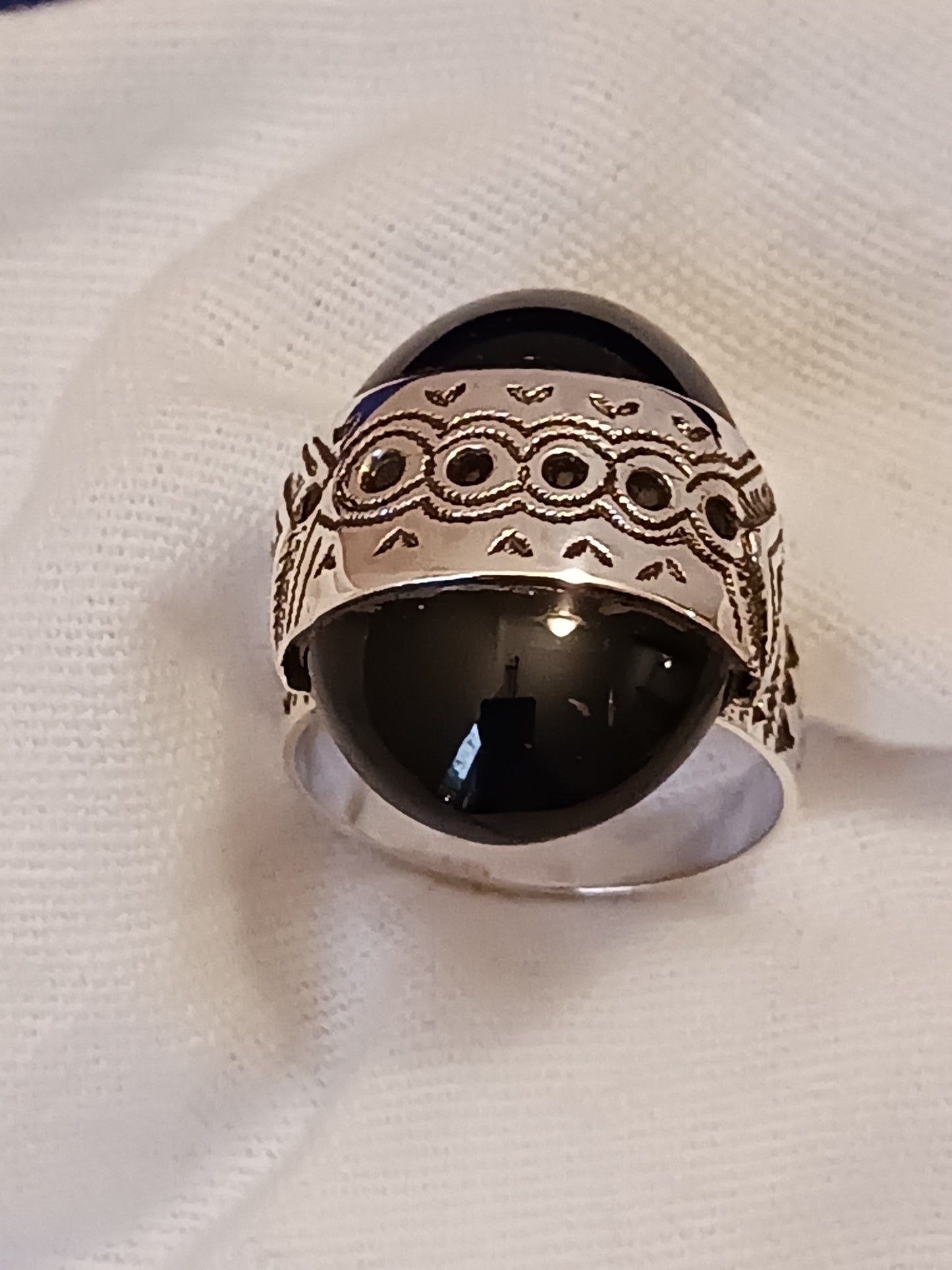 Bague touareg en argent massif