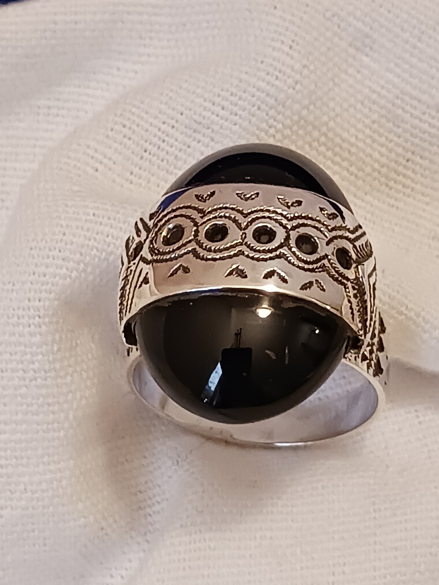 Bague touareg en argent massif