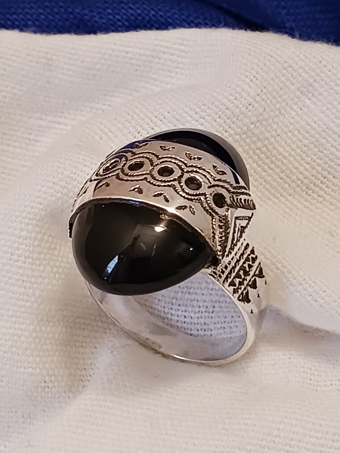 Bague touareg en argent massif