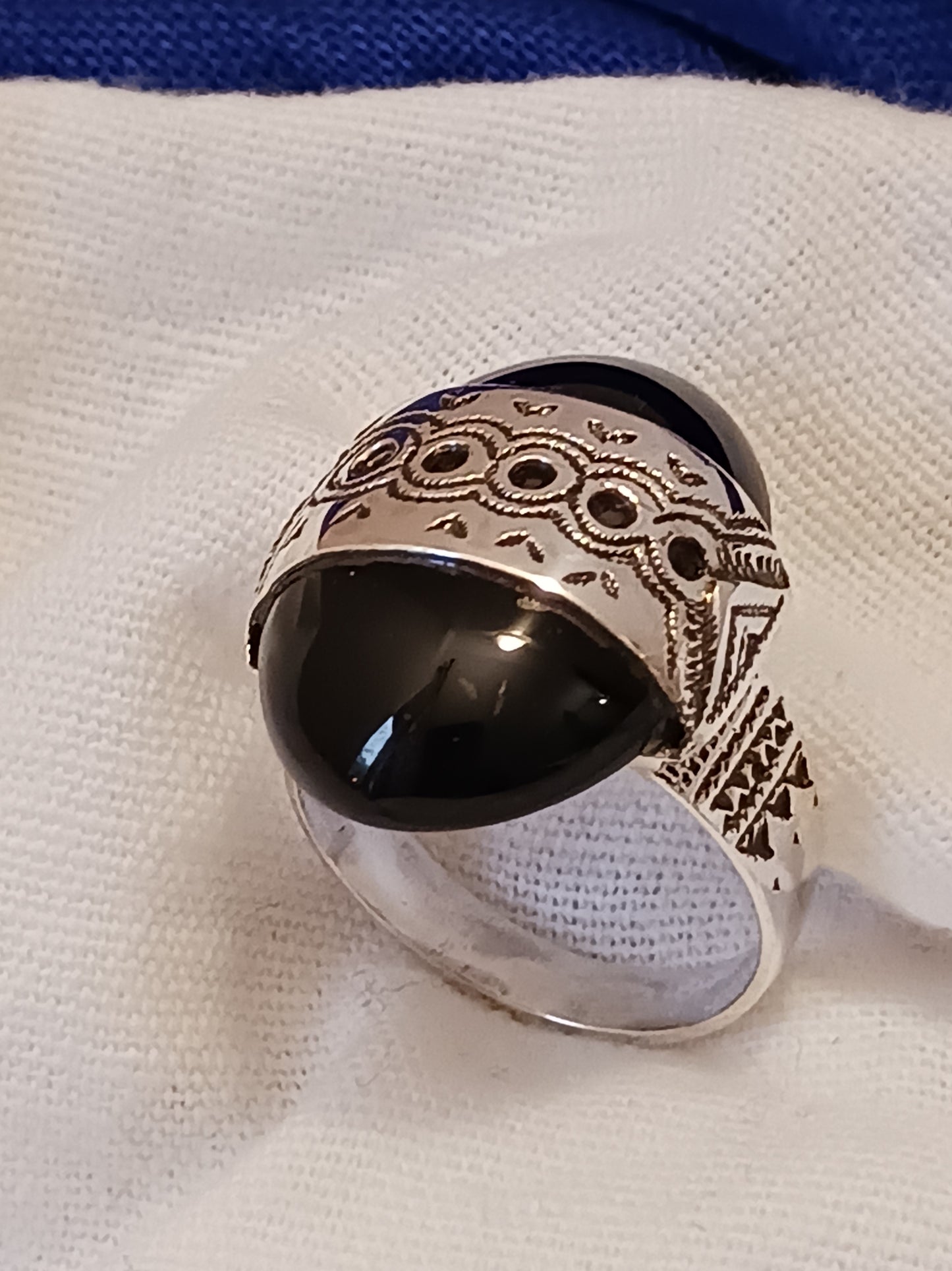 Bague touareg en argent massif