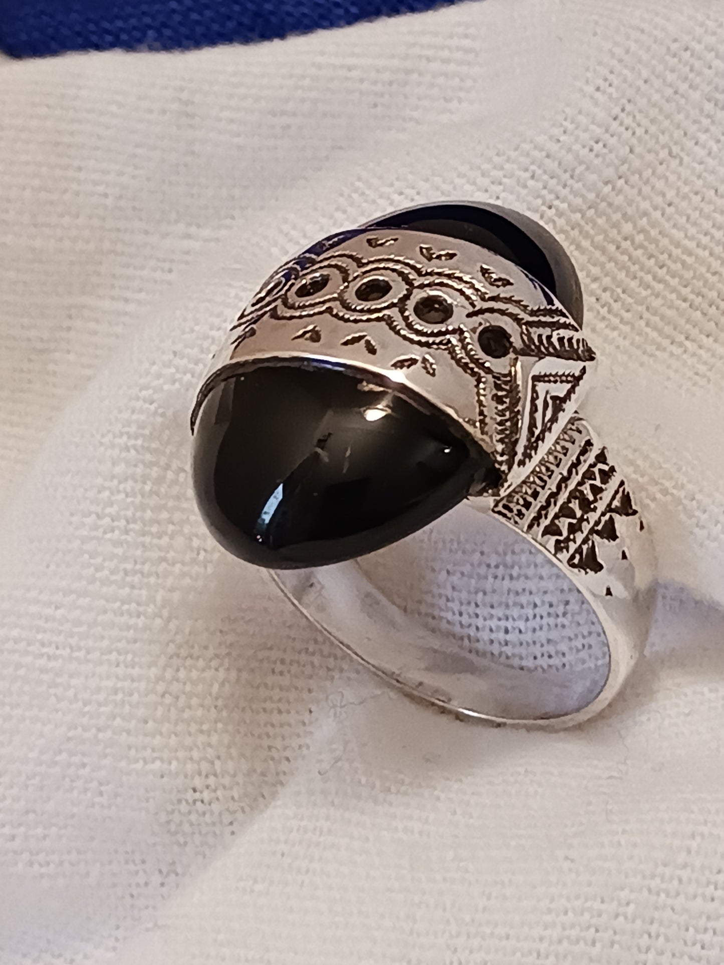 Bague touareg en argent massif