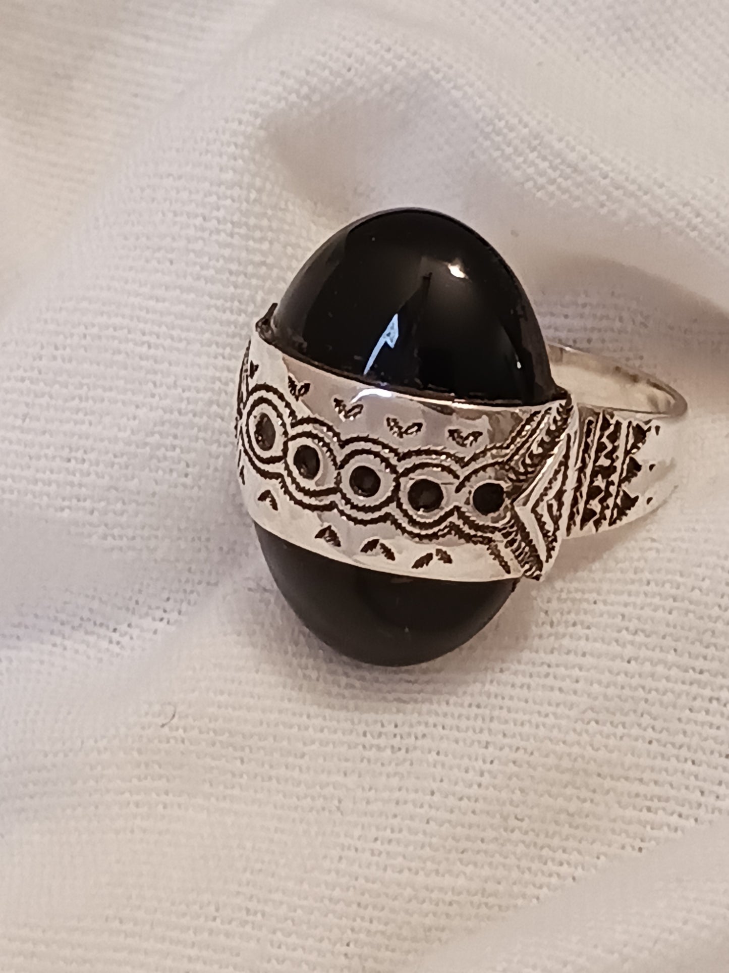 Bague touareg en argent massif
