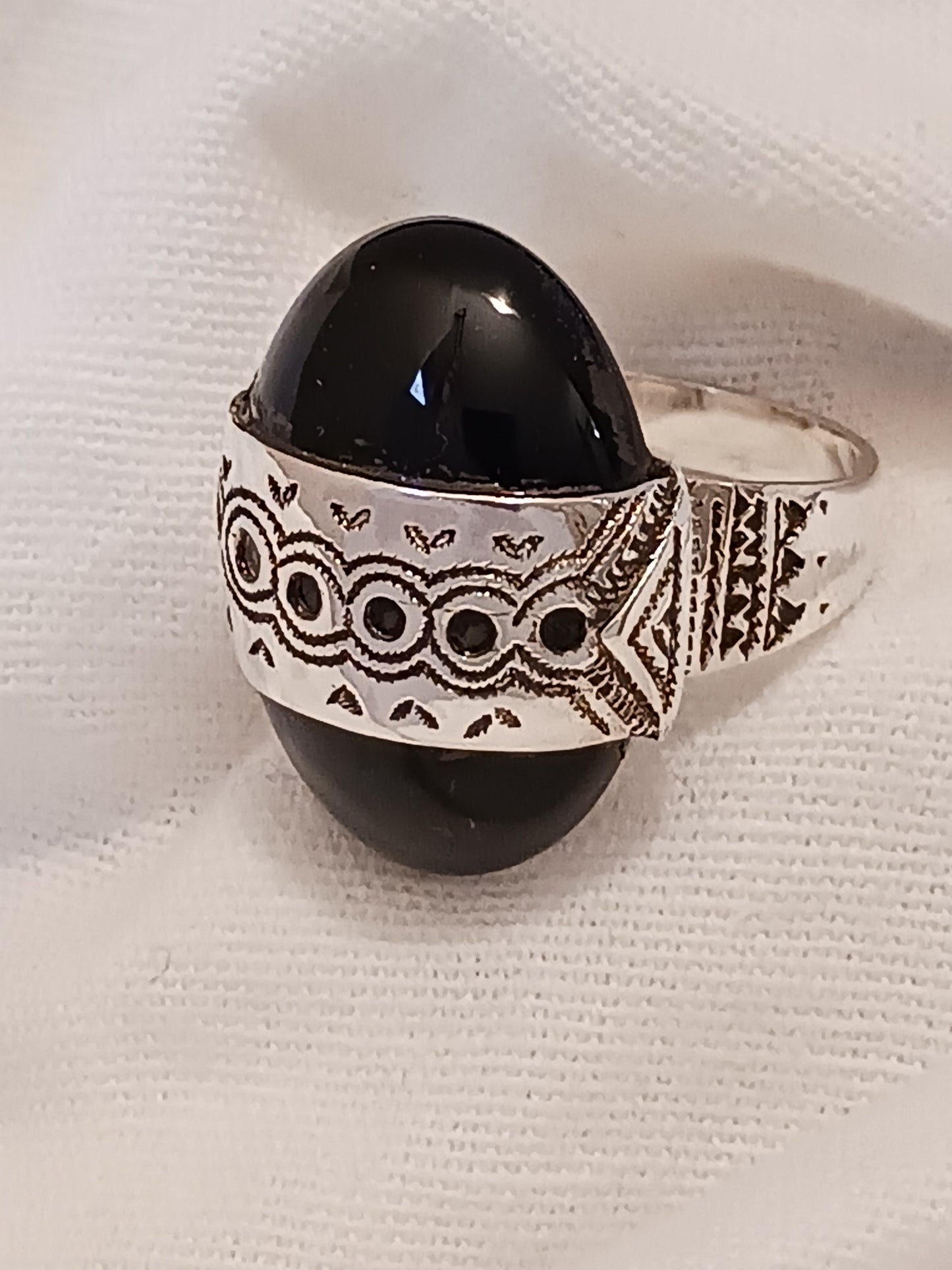 Bague touareg en argent massif
