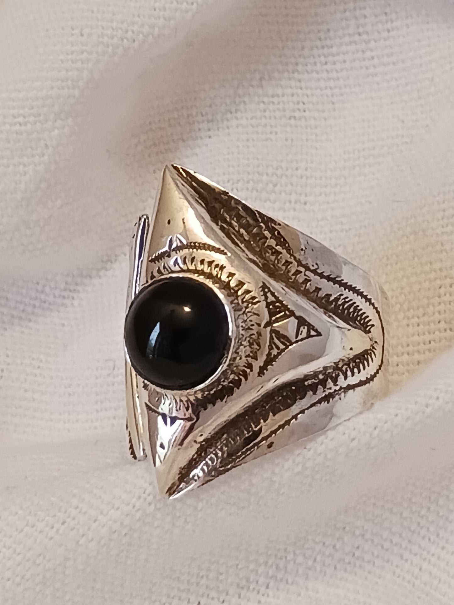 Bague touareg en argent massif