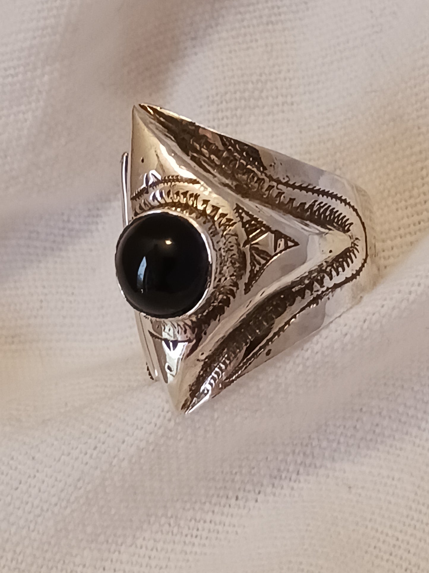 Bague touareg en argent massif