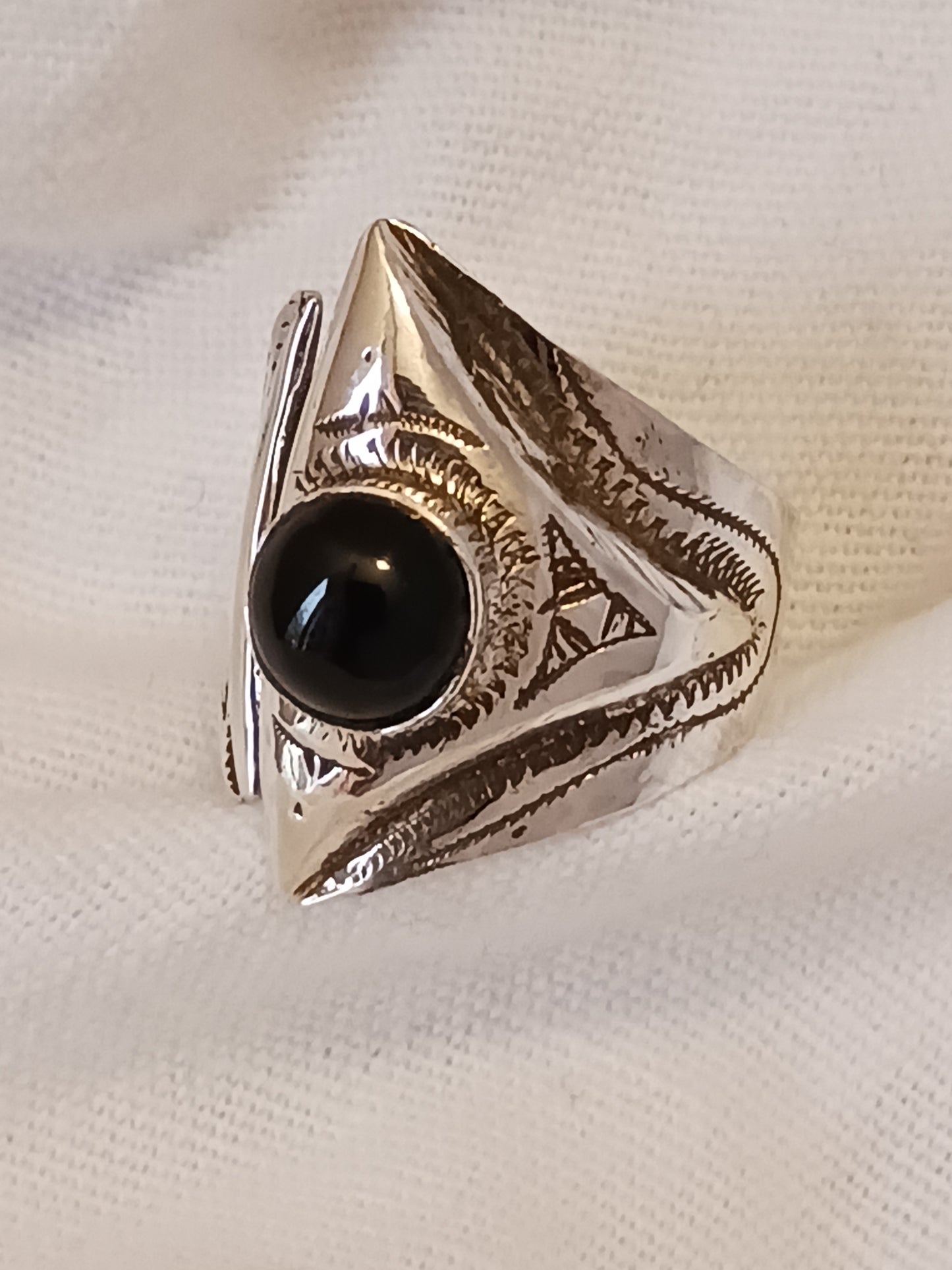 Bague touareg en argent massif