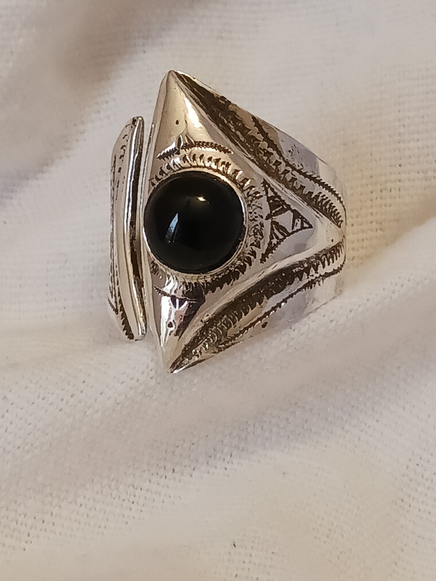 Bague touareg en argent massif