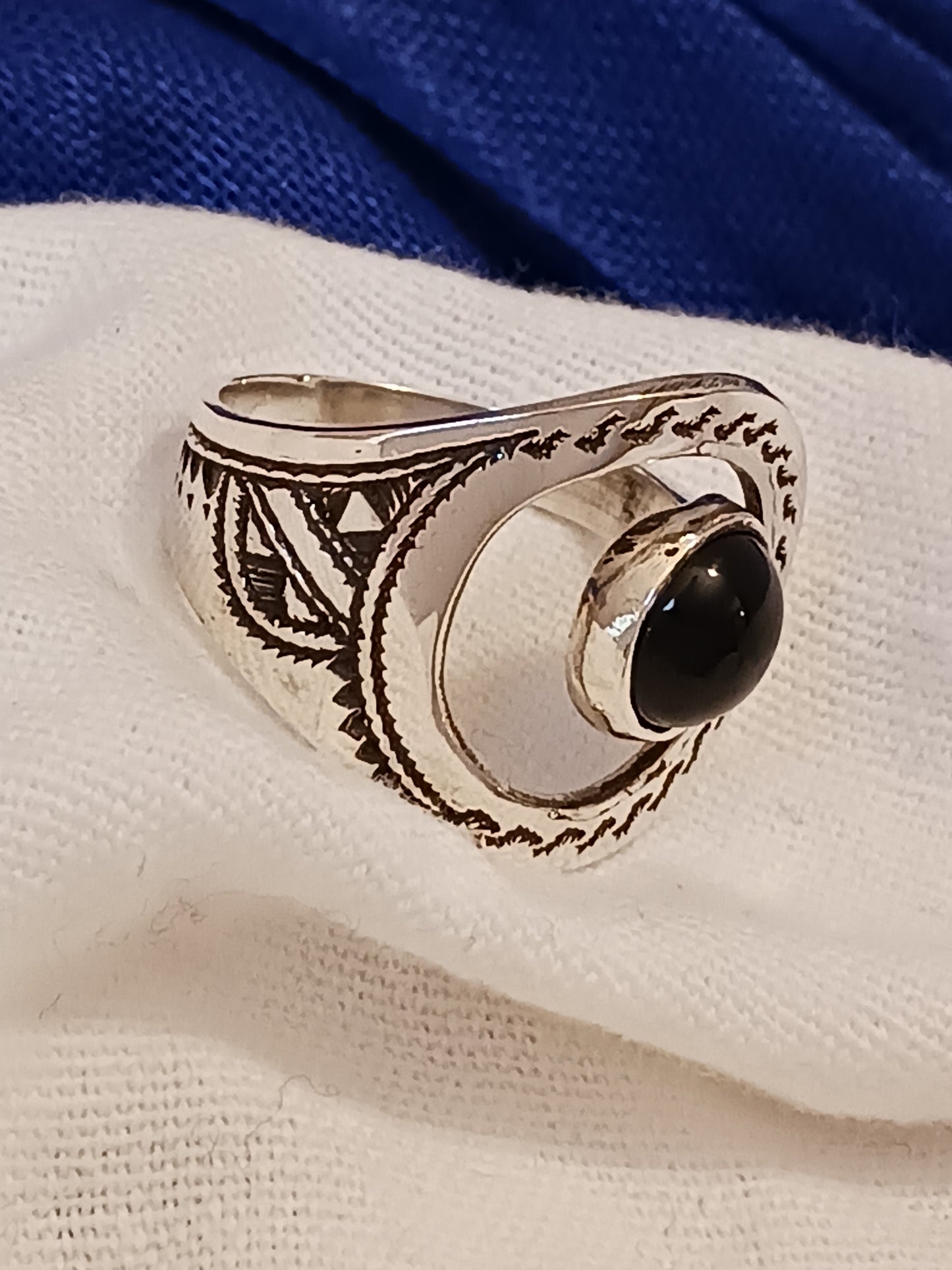 Bague touareg en argent massif