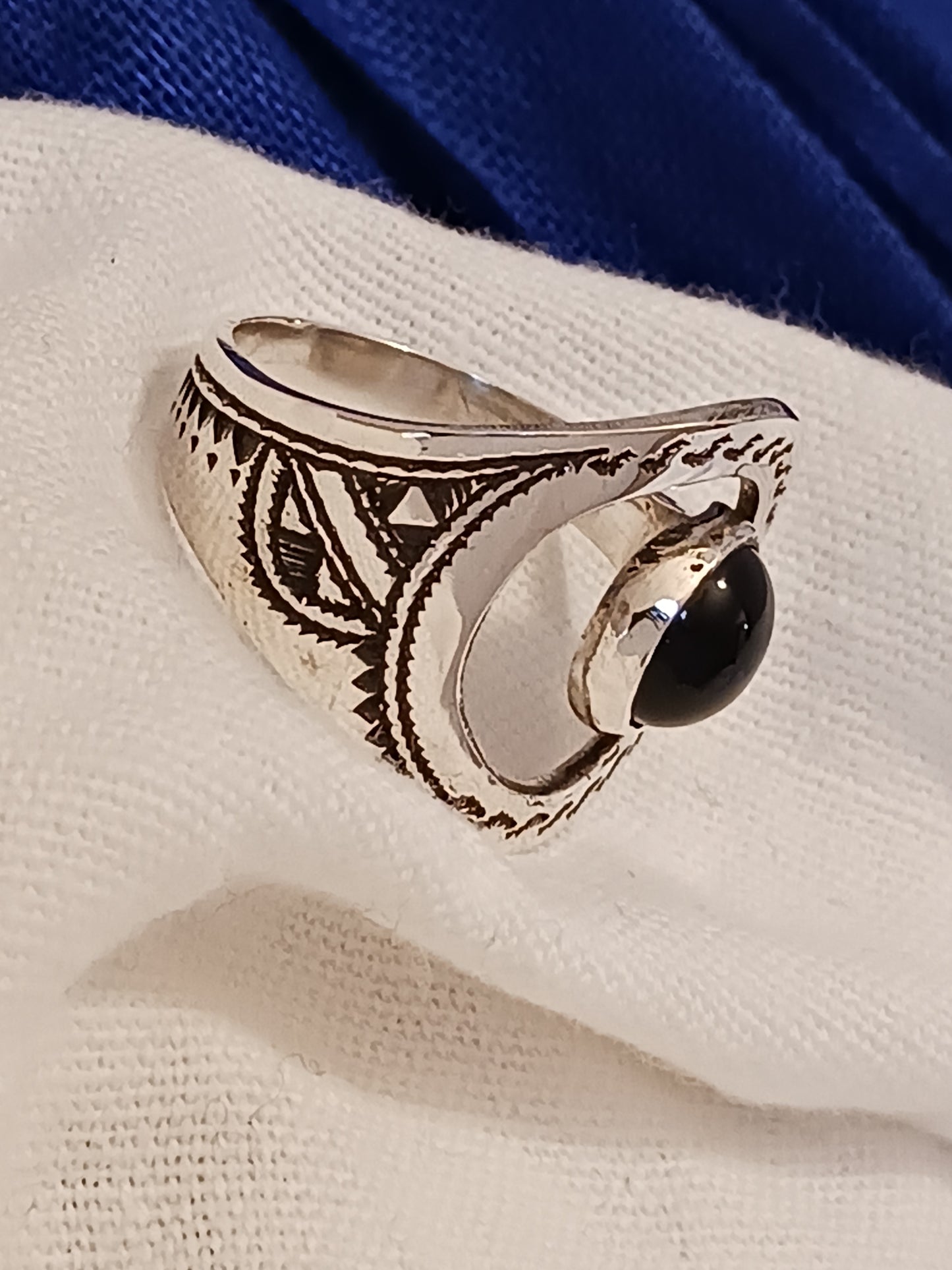 Bague touareg en argent massif