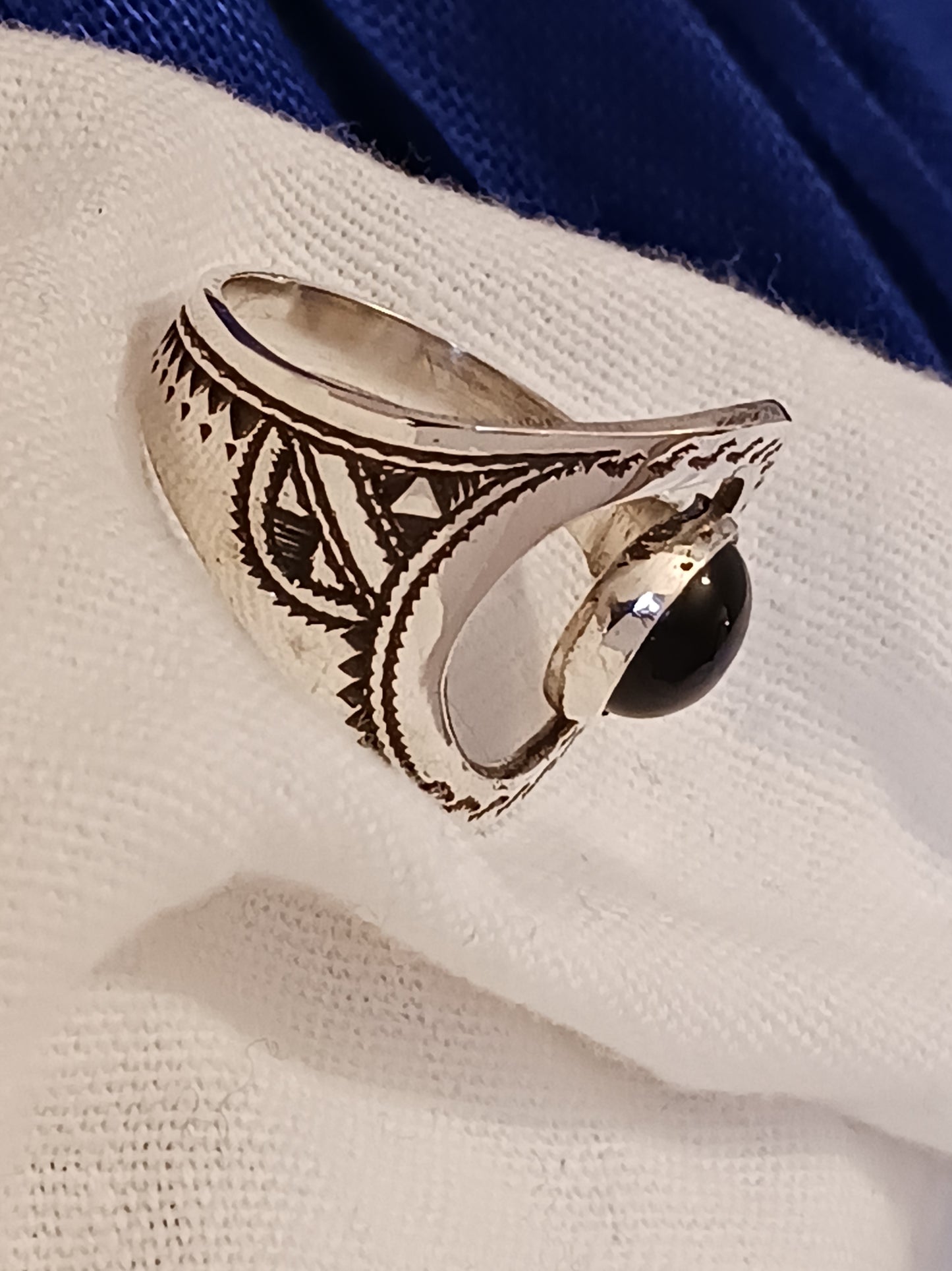 Bague touareg en argent massif