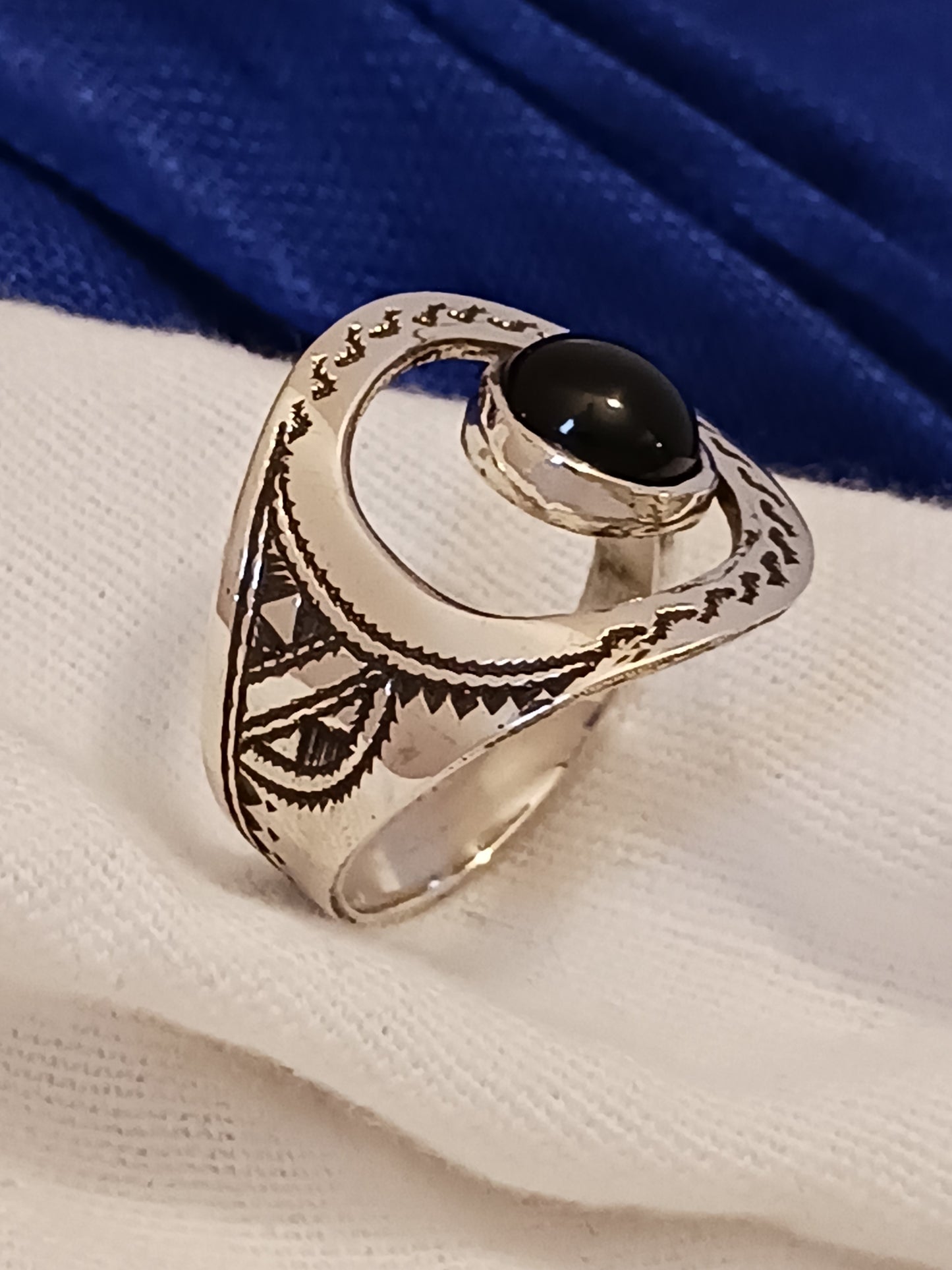 Bague touareg en argent massif