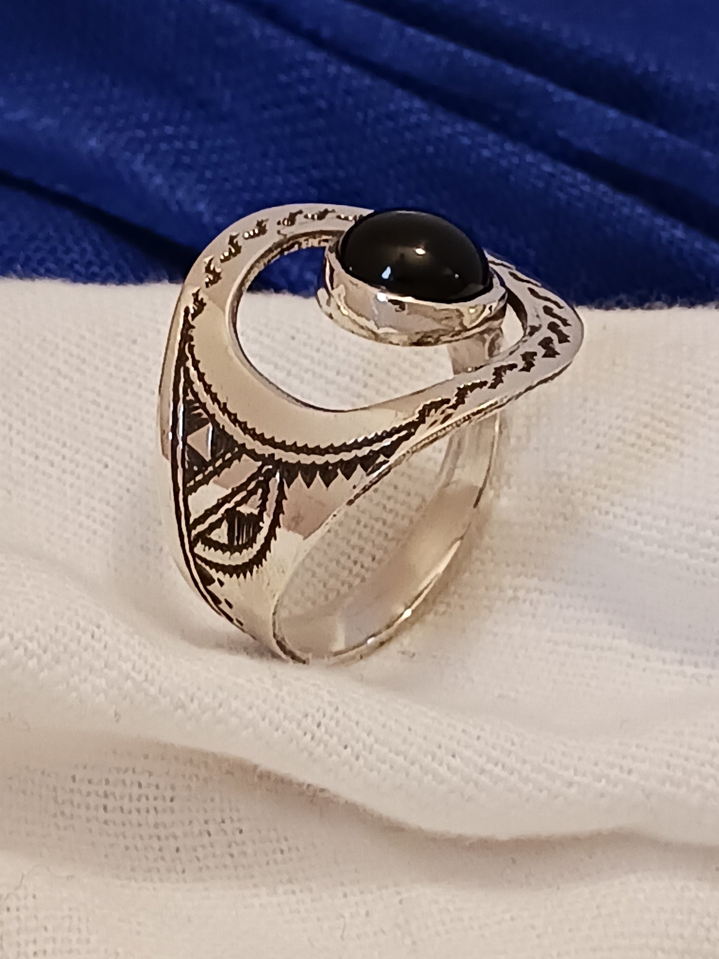 Bague touareg en argent massif