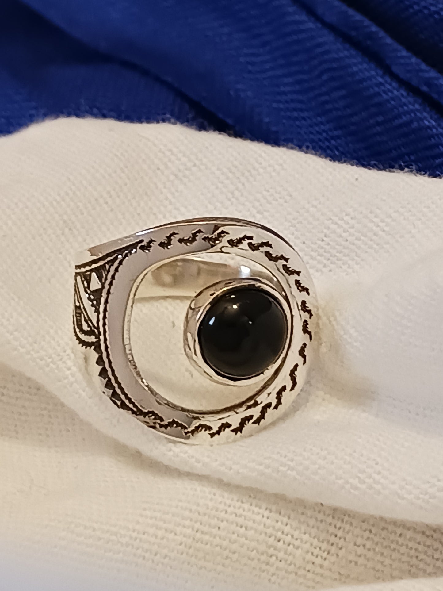 Bague touareg en argent massif
