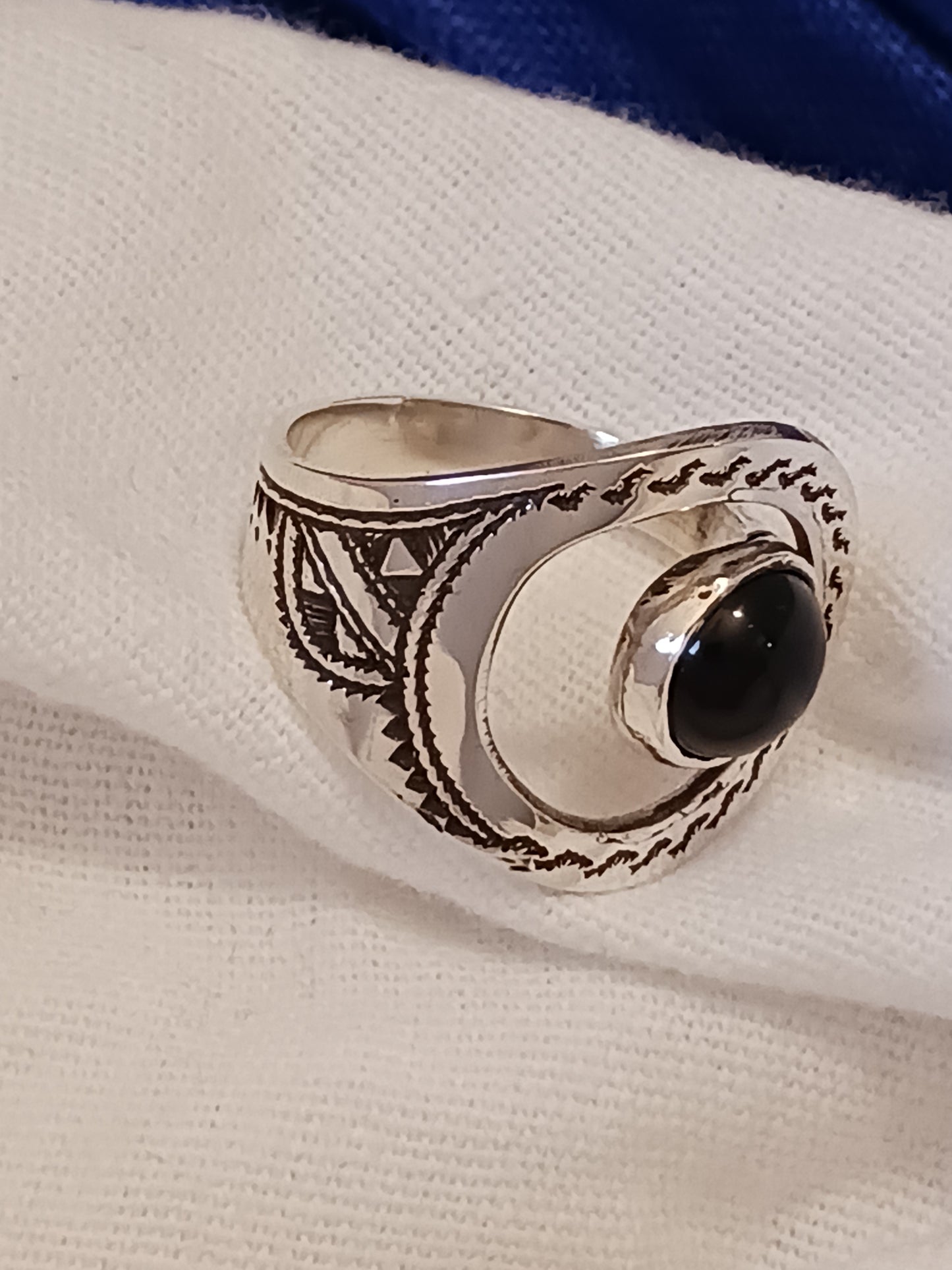 Bague touareg en argent massif