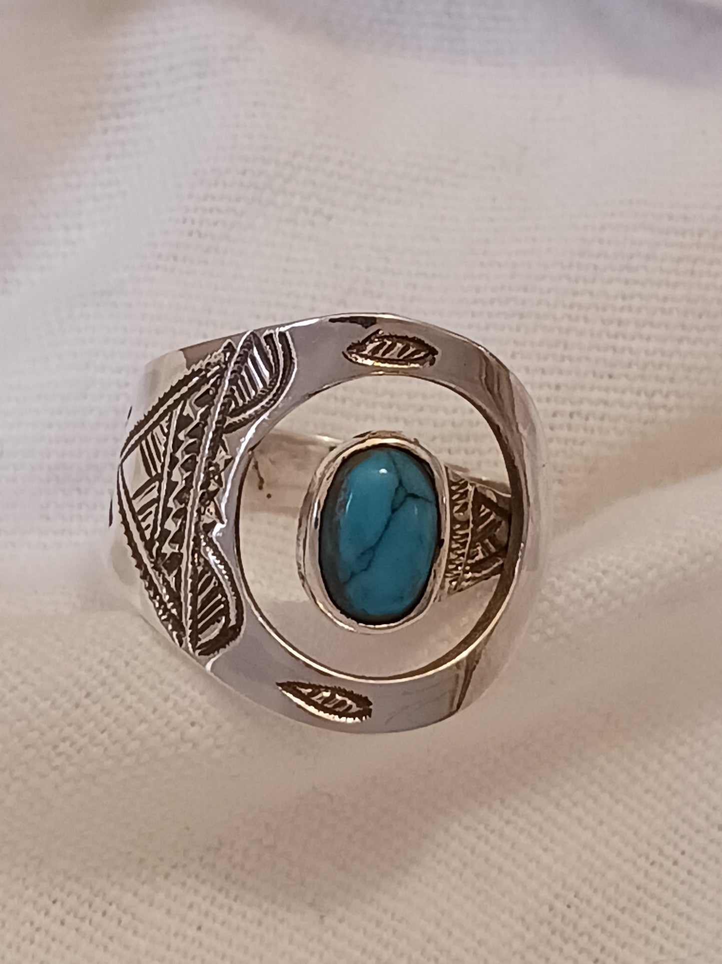 Bague touareg en argent massif