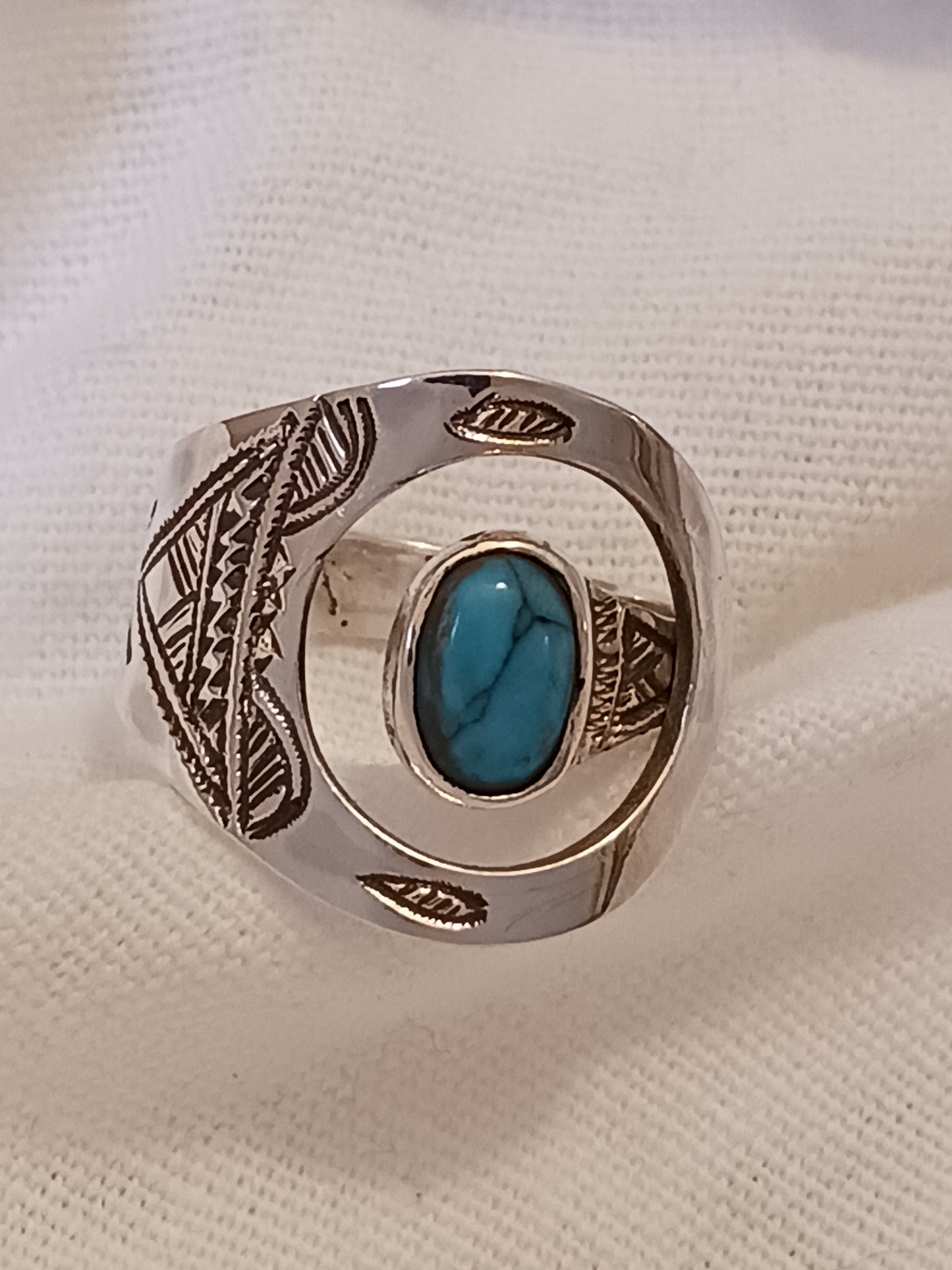 Bague touareg en argent massif