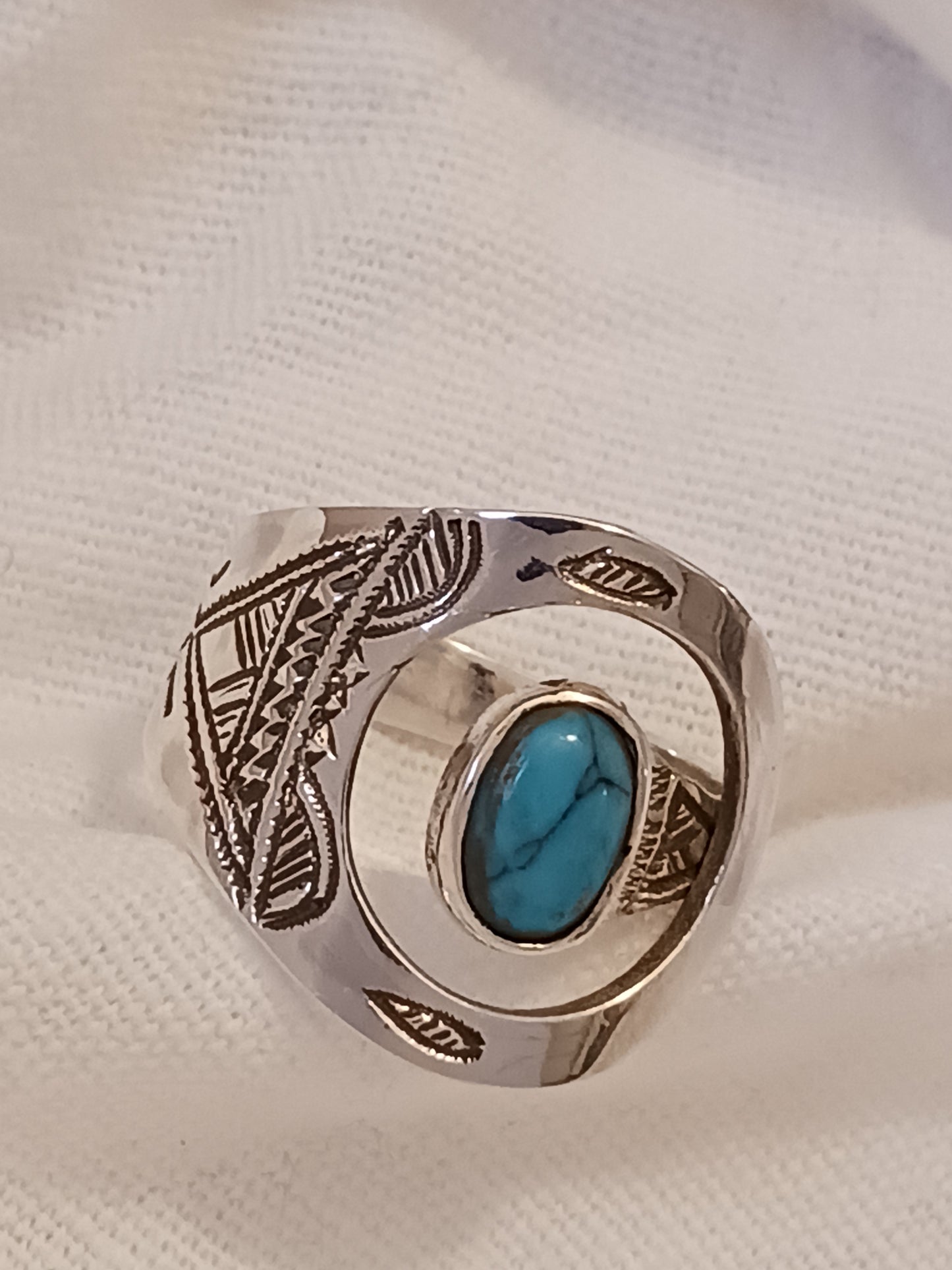 Bague touareg en argent massif