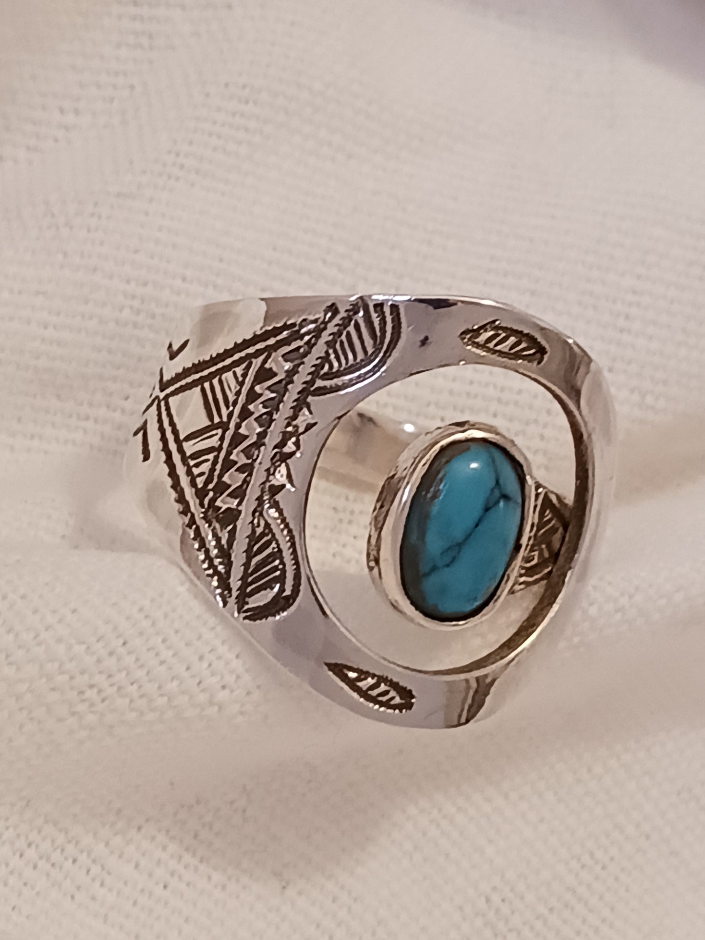 Bague touareg en argent massif