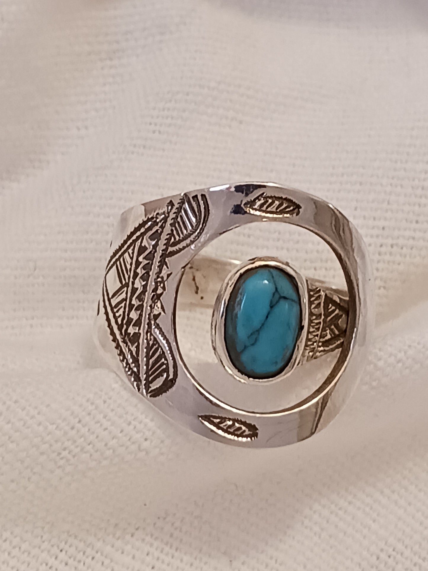 Bague touareg en argent massif