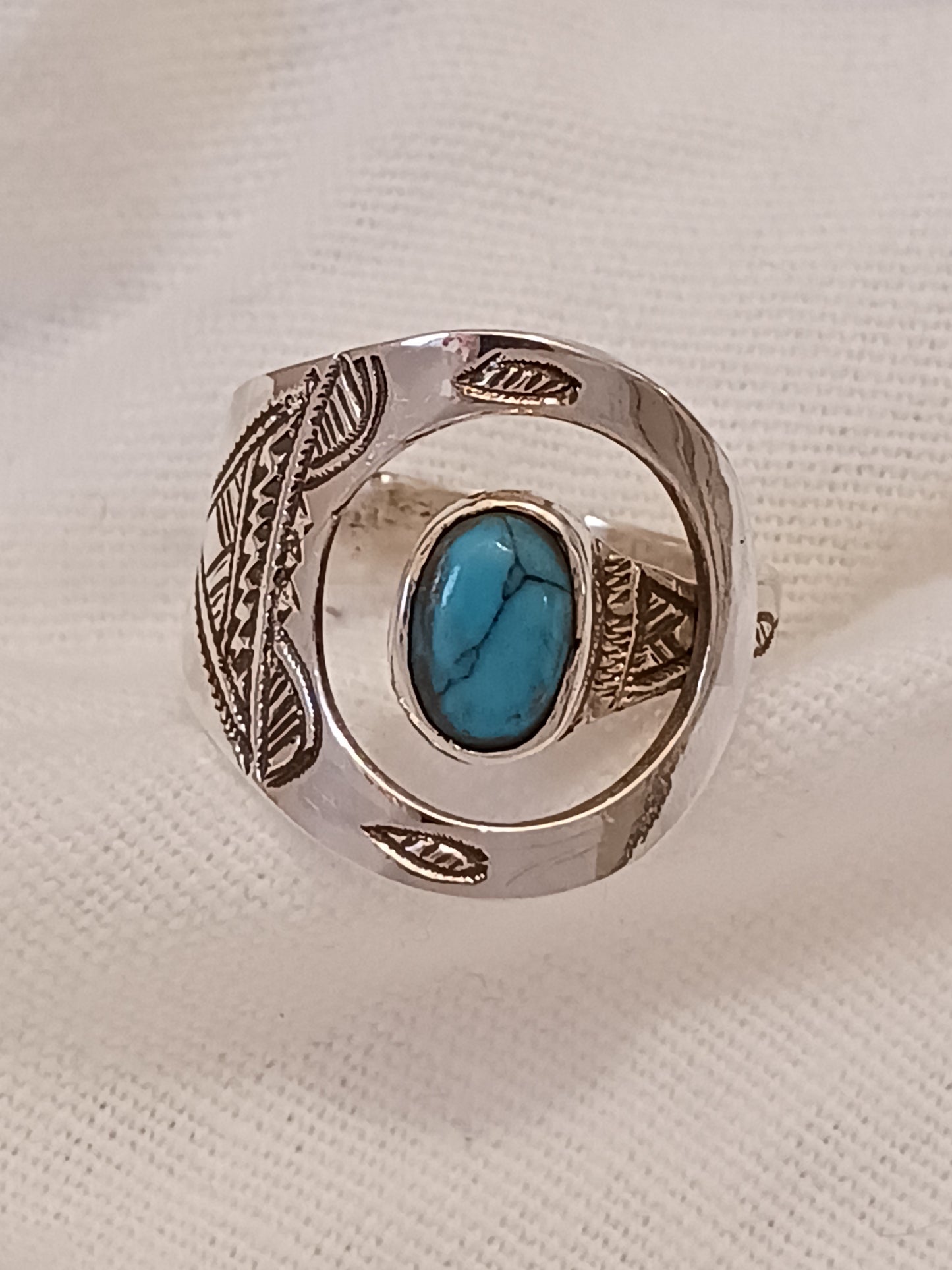 Bague touareg en argent massif