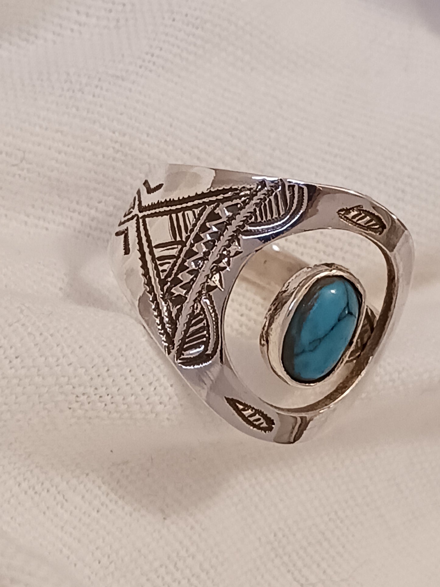 Bague touareg en argent massif